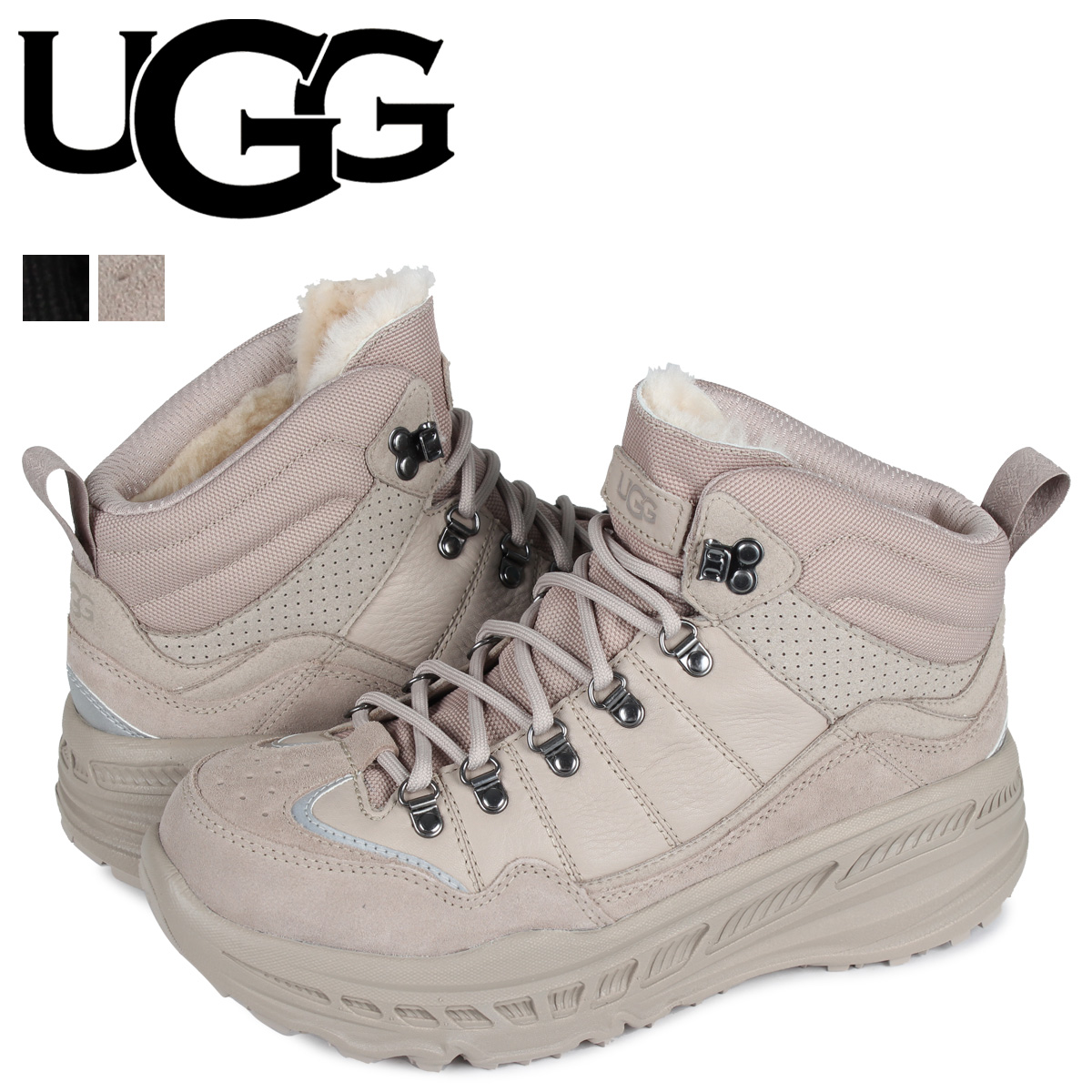 楽天市場 最大1000円offクーポン Ugg アグ スニーカー ハイカー ウェザー メンズ 厚底 Ca805 Hiker Weather ブラック ベージュ 黒 スニークオンラインショップ