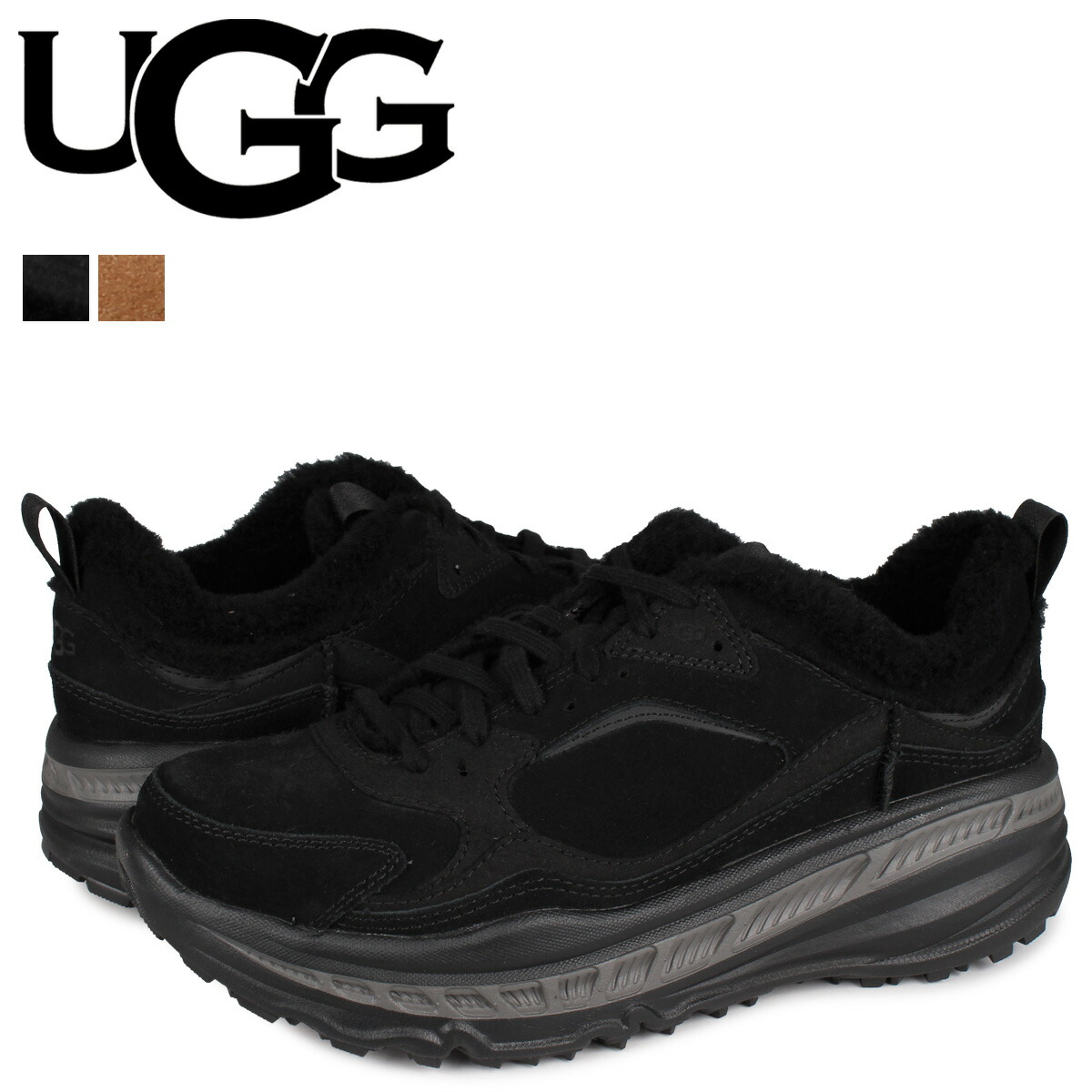 Ugg アグ シープスキン メンズ スニーカー スピル 厚底 シーム