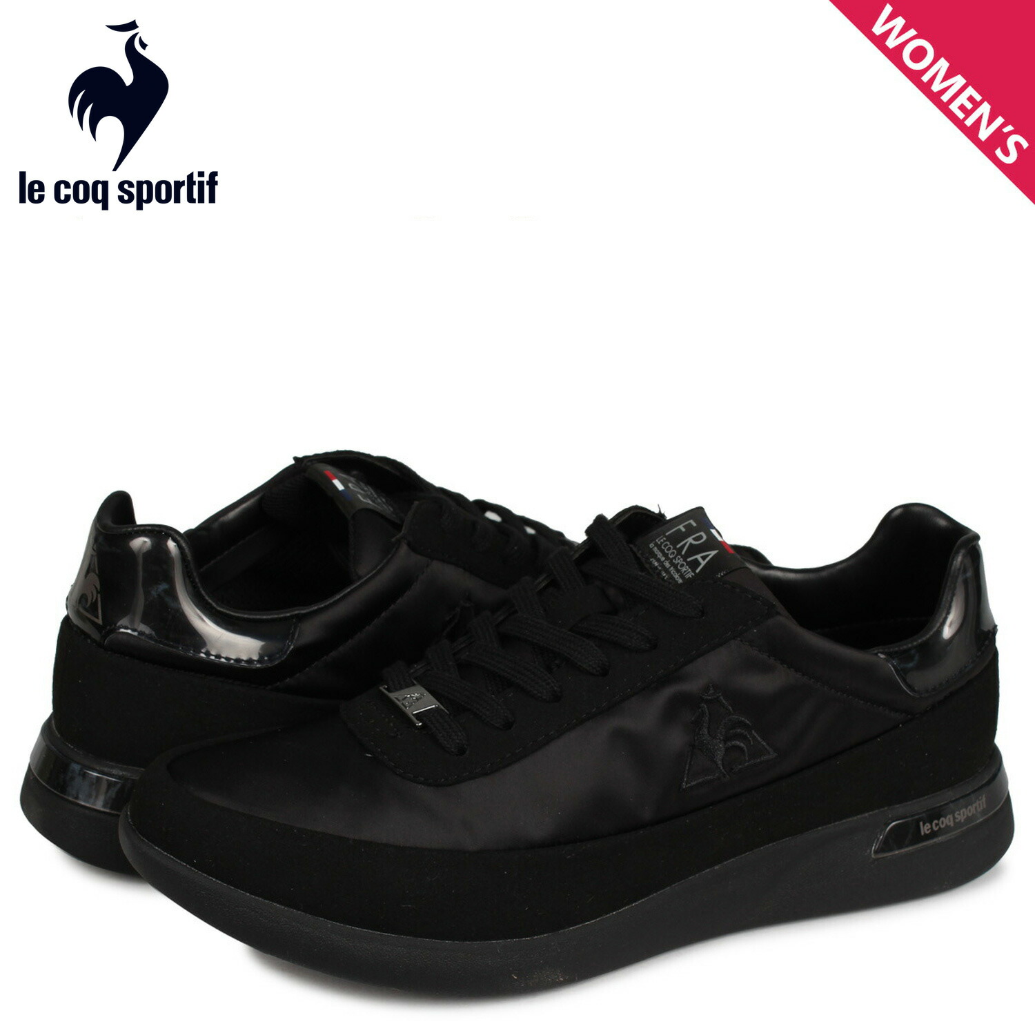 ルコック スポルティフ Le Coq Sportif セーヴル スニーカー レディース La Sevres ブラック 黒 Ql3rjc00bk 返品送料無料