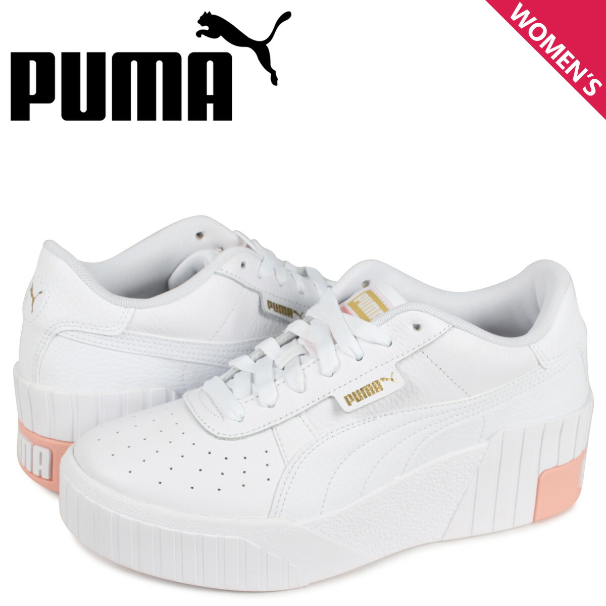 流行に プーマ Puma カリ スニーカー レディース 厚底 Cali Wedge ホワイト 白 04 国際ブランド Velatravels In