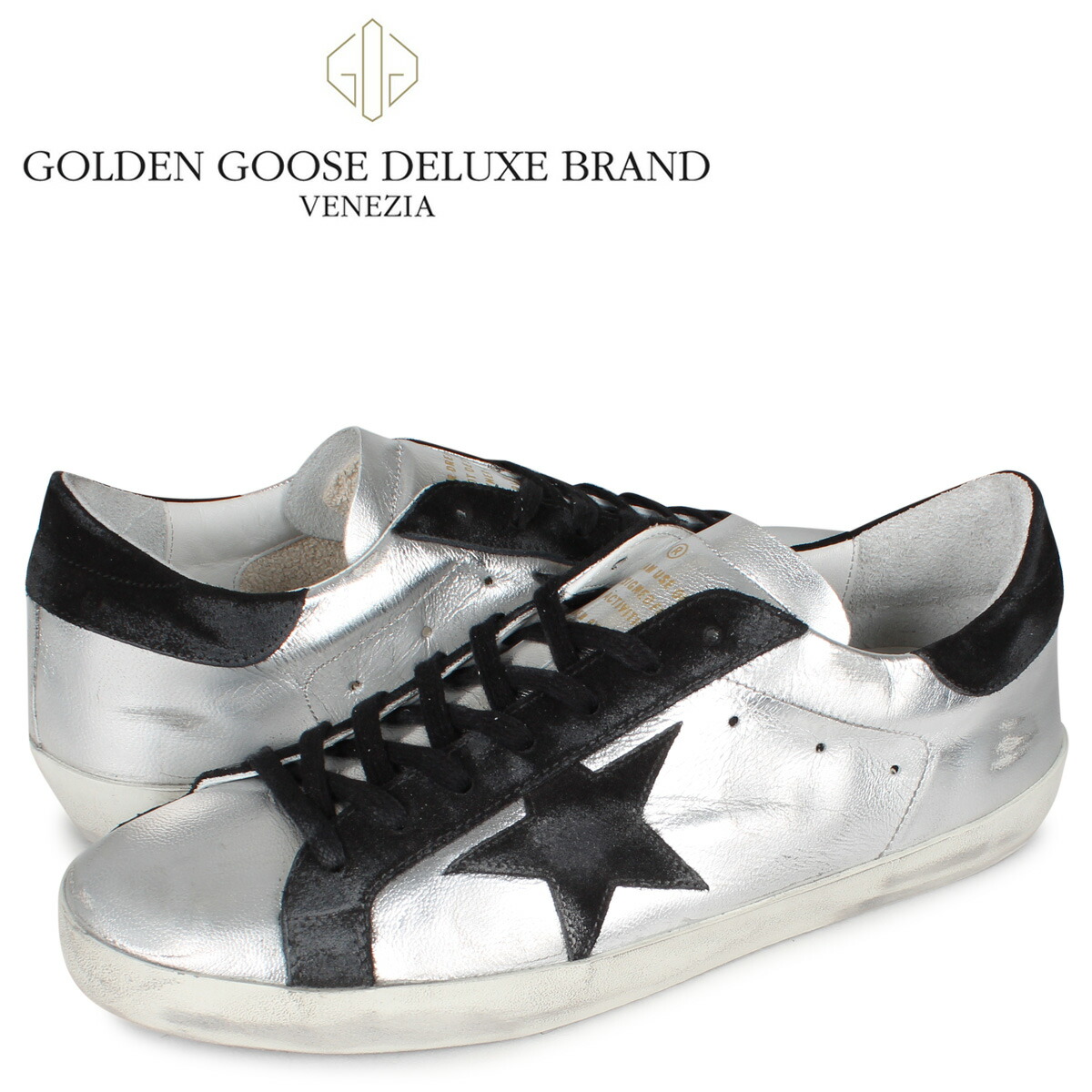 全国宅配無料 楽天市場 ゴールデングース Golden Goose スーパースター スニーカー メンズ Superstar Sneaker シルバー Gmf F スニークオンラインショップ 開店祝い Language4you Com