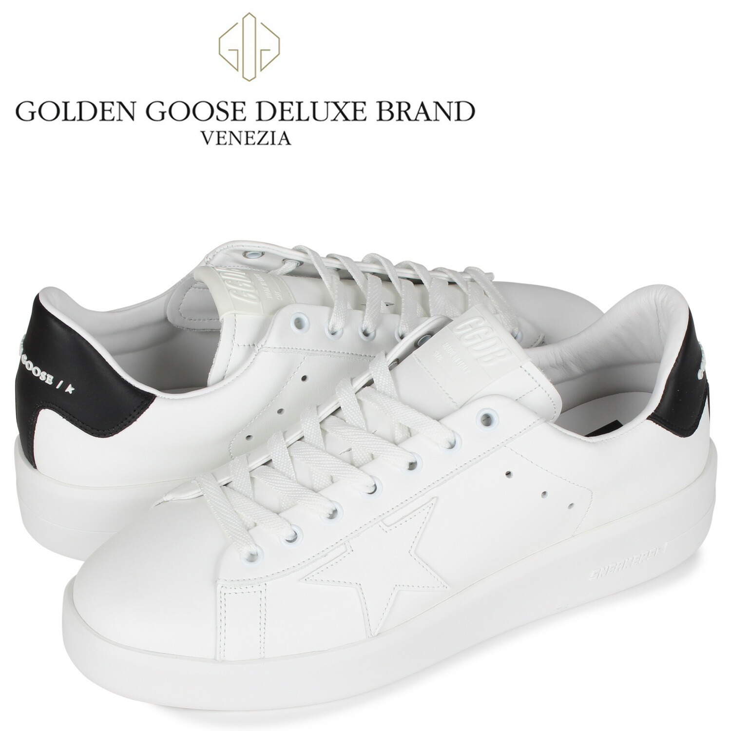 ゴールデングース Golden Goose ピュア スター スニーカー メンズ 厚底 Pure Star ホワイト 白 Gmf F 日本最級