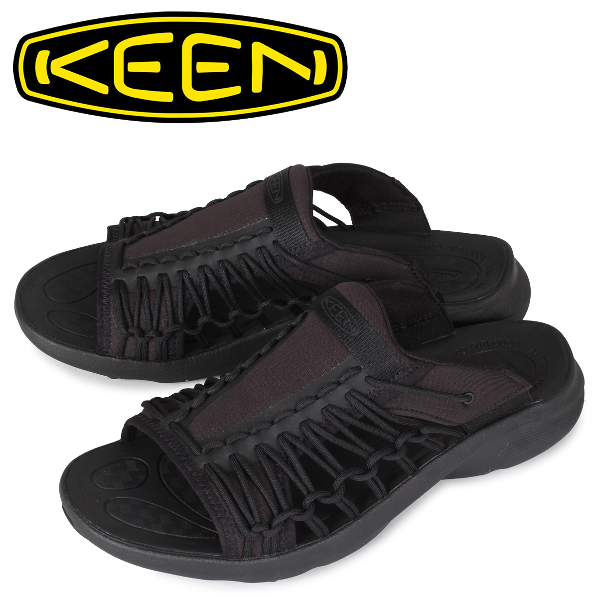 特売 キーン Keen ユニーク スニーク サンダル スライドサンダル スポーツサンダル メンズ Uneek Snk Slide ブラック 黒 人気ショップが最安値挑戦 Www Gracelandrnc Com