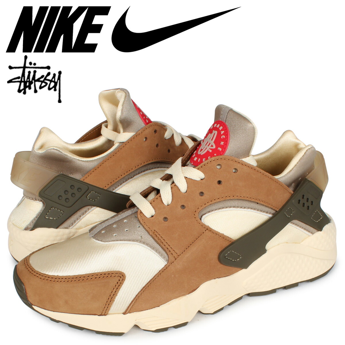 Nike Air Huarache Le ナイキ ステューシー Stussy エア ハラチ スニーカー メンズ コラボ ベージュ Dd1381 0 春早割