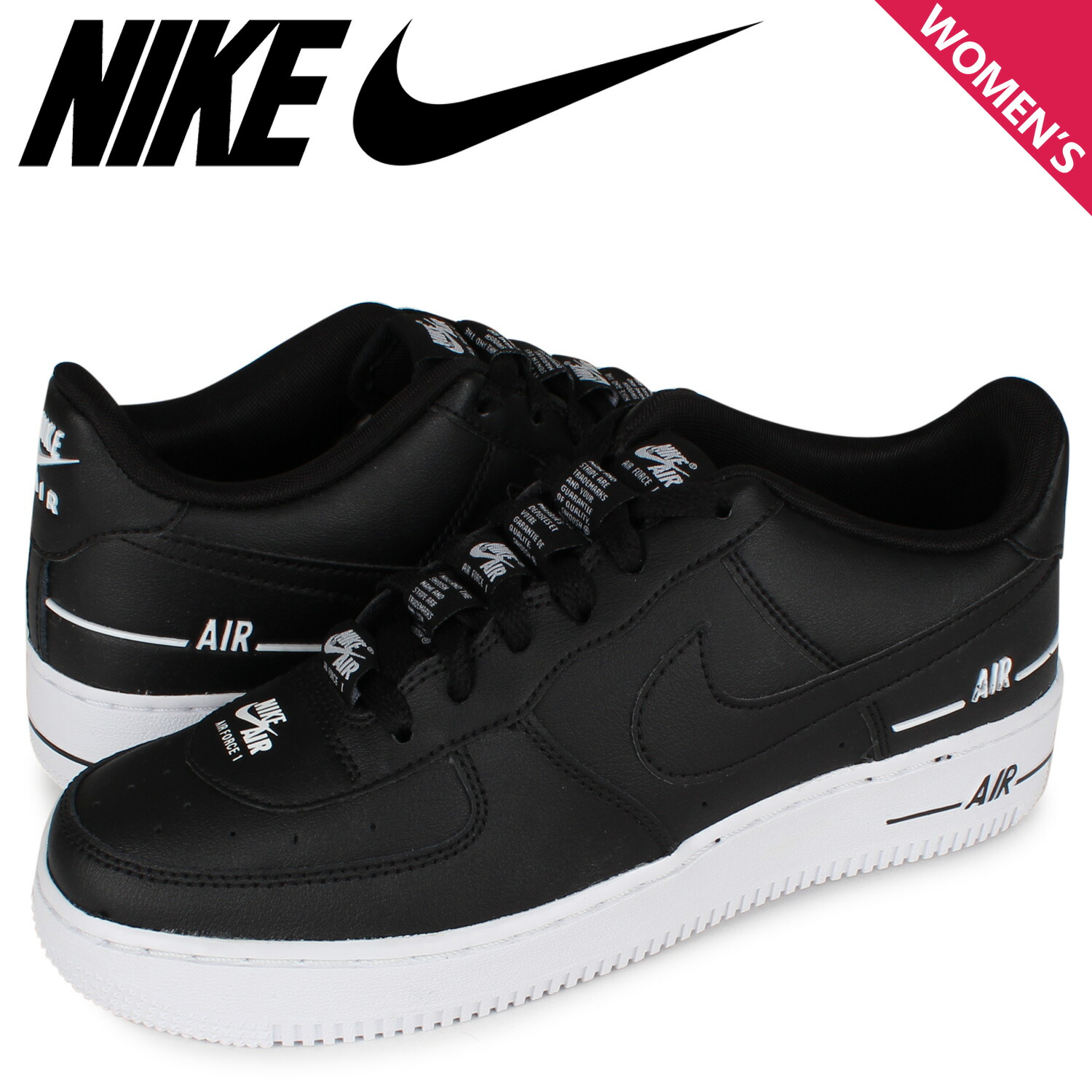 23cm 25cm Force 送料無料 ナイキ あす楽対応 エアフォース1 Force 1 Gs Gs Nike ナイキ Air Lv8 3 スニーカー 最大1000円offクーポン Nike Air Force 1 Lv8 3 Gs ナイキ エアフォース1 スニーカー レディース ブラック 黒 Cj4092 001 スニークオンライン