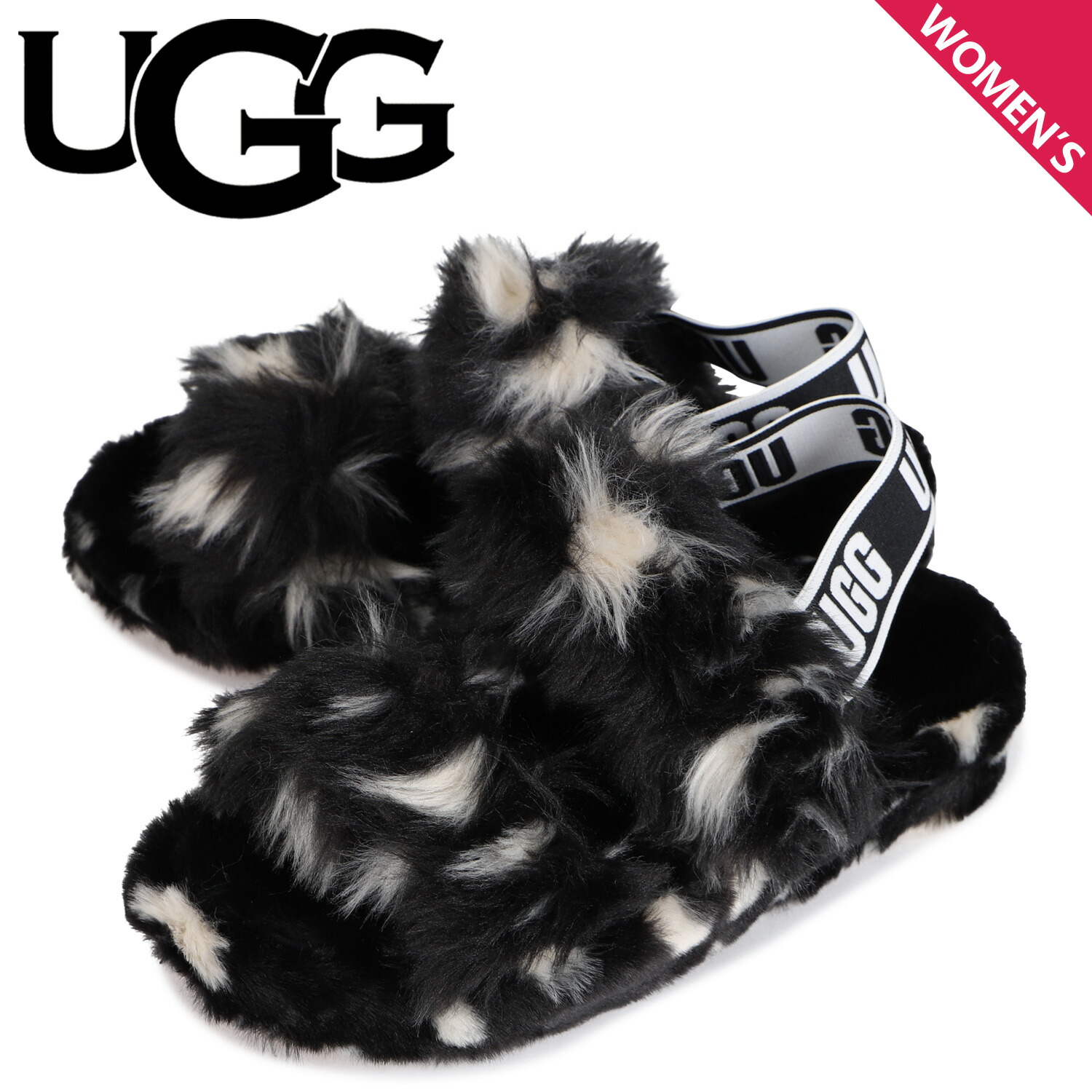 スポーツサンダル 最大1000円offクーポン配布中 Ugg アグ サンダル レディース 厚底 オー イヤー スポッツ Oh Yeah Spots ブラック 黒 スニークオンラインショップ