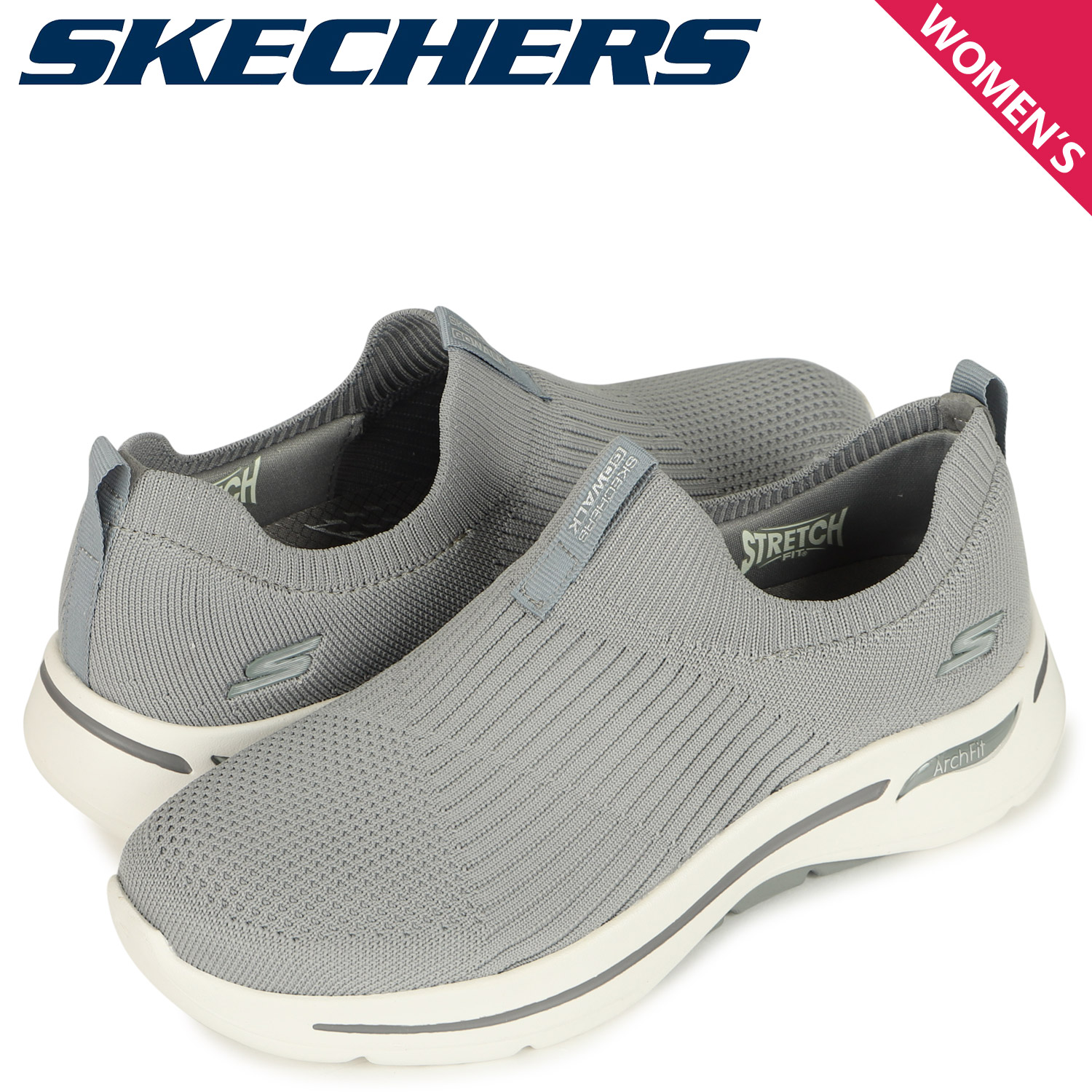 上質で快適 スケッチャーズ SKECHERS GO WALK ARCH FIT ICONIC ブラック 124409-BBK ウォーキングシューズ  スリッポン ジョギング トレーニング スポーツ レディース fucoa.cl