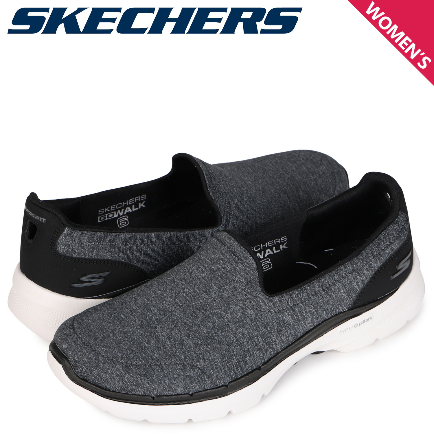 スケッチャーズ Skechers ゴーウォーク スニーカー スリッポン レディース Go Walk Arch Fit Iconic ネイビー ショップ
