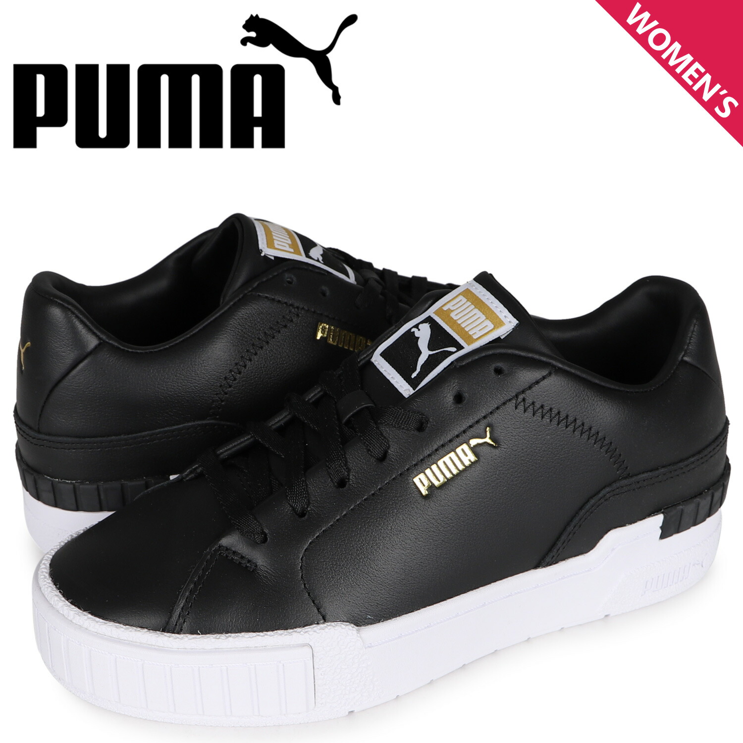 Puma プーマ スニーカー カリ スポーツ クリーン レディース 厚底 Cali Sport Clean Wns ブラック 黒 02 最新コレックション