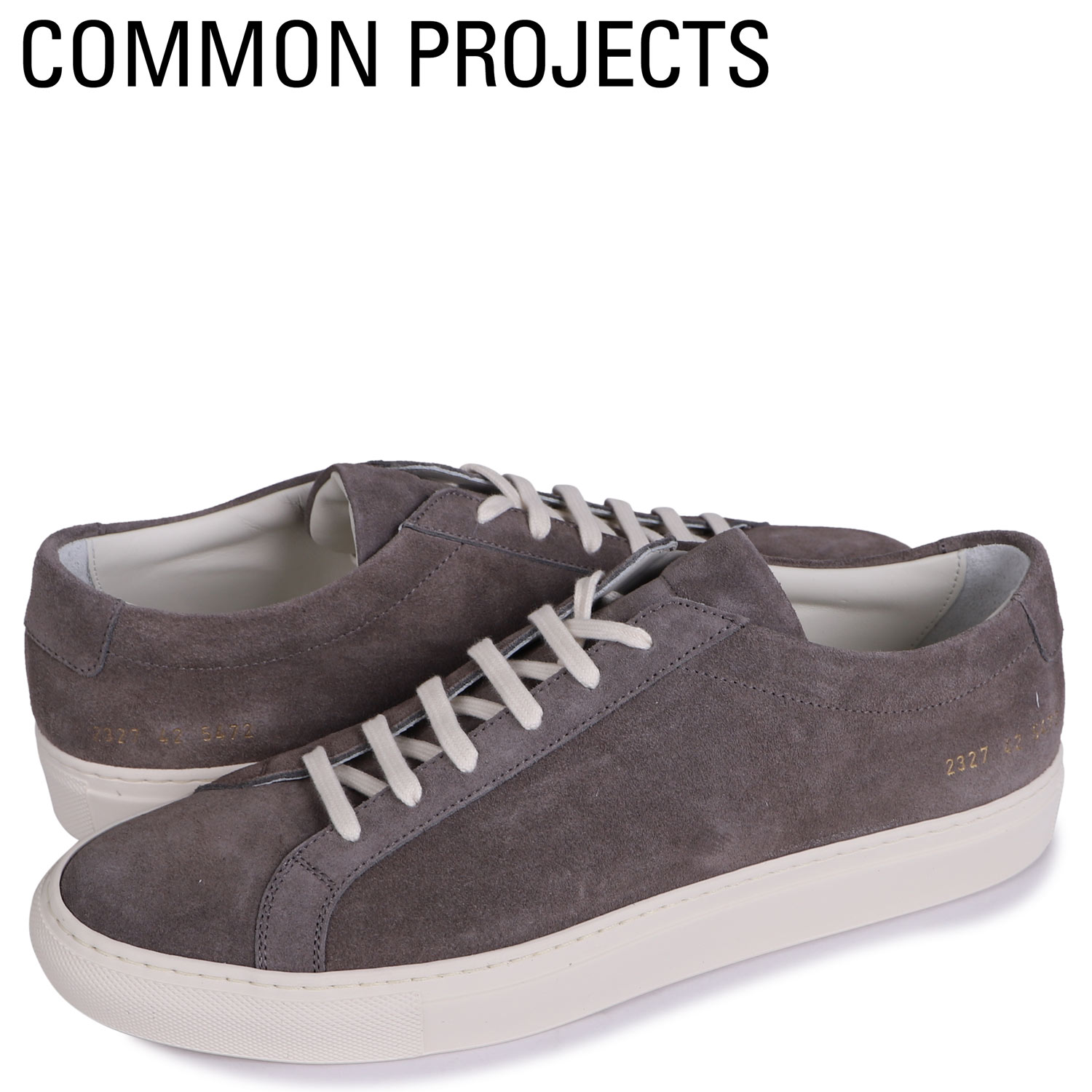 コモンプロジェクト Common Projects スニーカー アキレス ロー スエード メンズ Achilles Low Suede ダーク グレー 2327 5472 激安ブランド