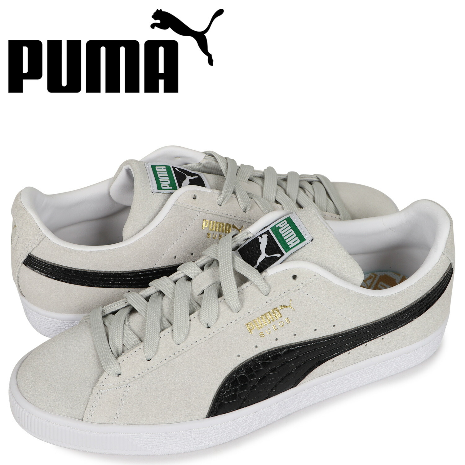 Puma プーマ スウェード クロック スニーカー メンズ スエード Suede Croc ホワイト 白 02 正規品 Puma プーマ スウェード クロック スニーカー メンズ スエード Suede Croc ホワイト 白 02 正規品