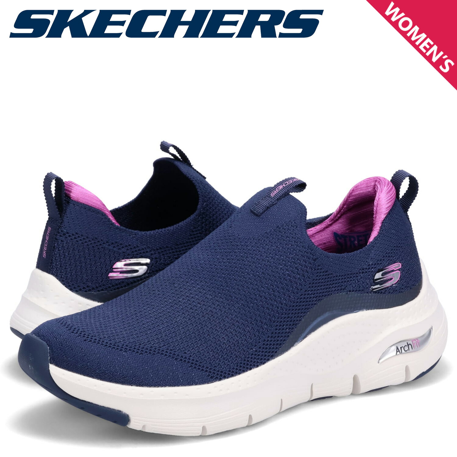 国産原料100% SKECHERS スケッチャーズ アーチ フィット スニーカー