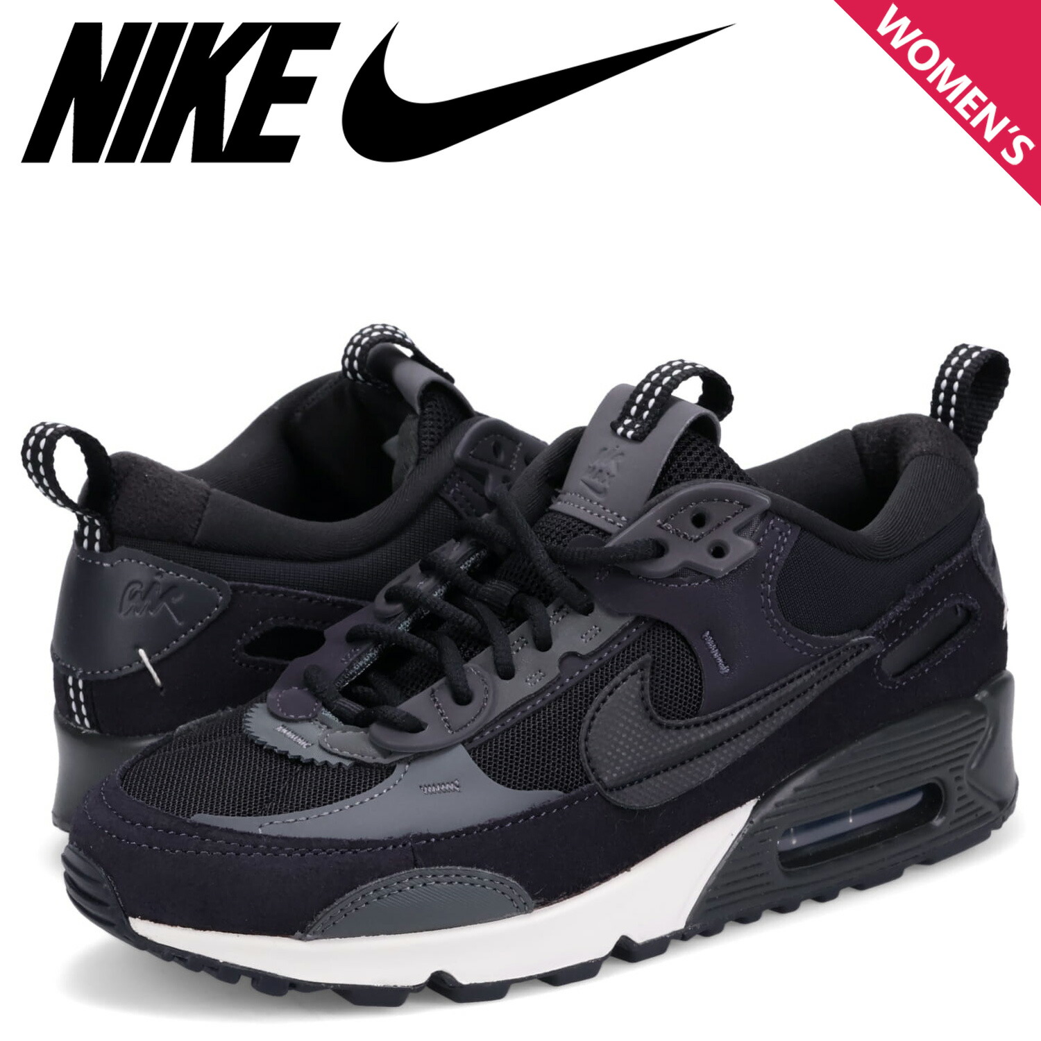 スニーカー 最大1000円offクーポン配布中 Nike Wmns Air Max 90 Futura ナイキ エアマックス90 フューチュラ スニーカー レディース ブラック 黒 Dm9922 003 スニークオンラインショップ