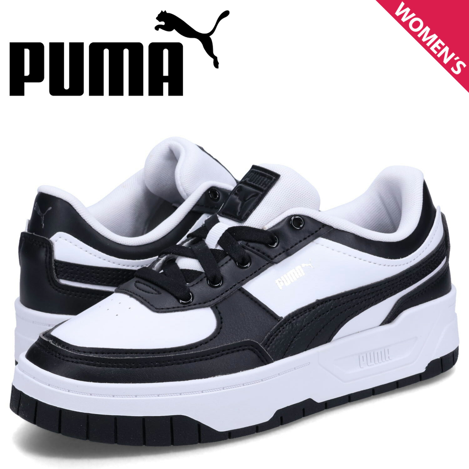 【最大1000円OFFクーポン発行中 4/12 23:59まで！】 PUMA プーマ スニーカー カリ ドリーム レザー レディース 厚底 CALI DREAM LTH ホワイト 白 392730-08