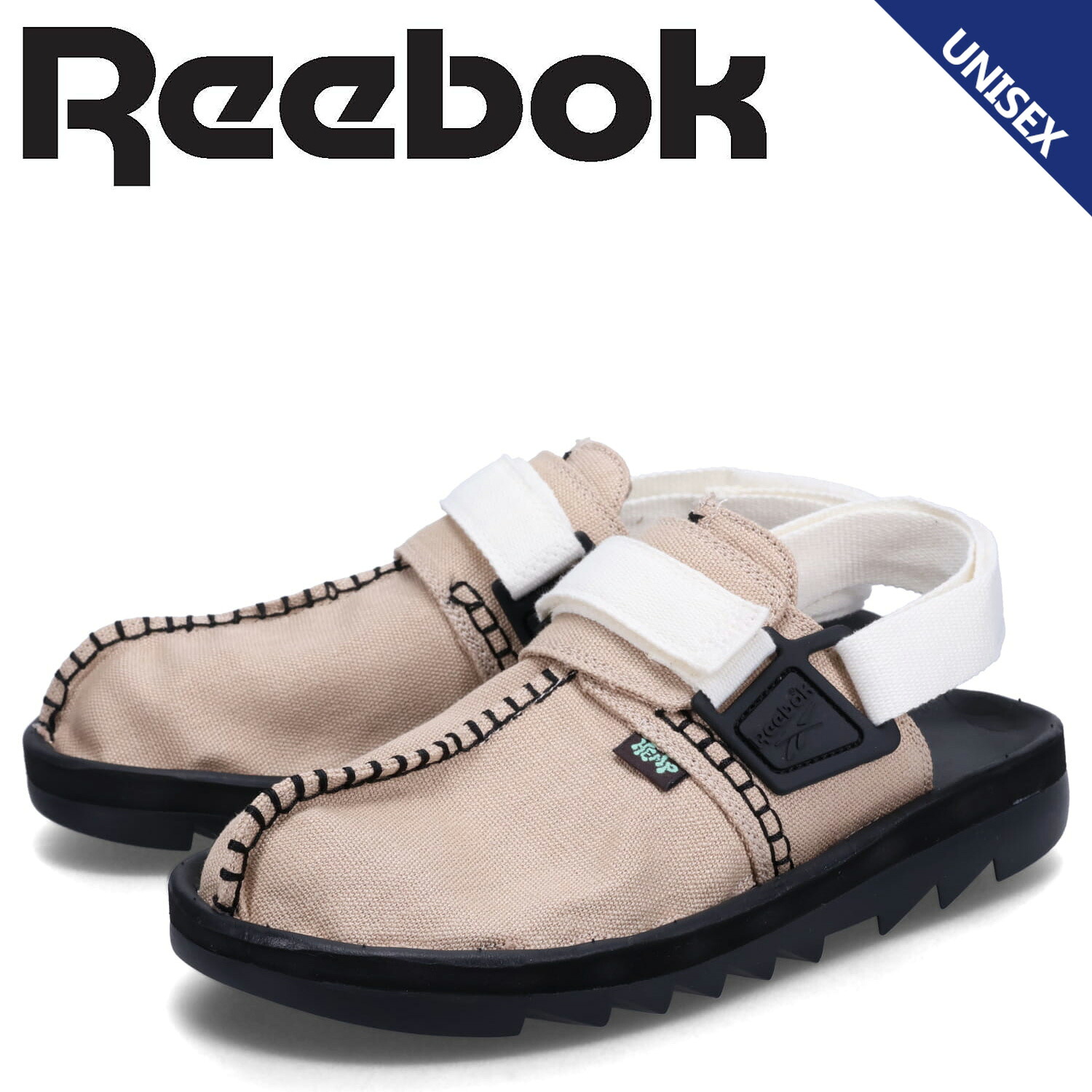 【最大1000円OFFクーポン発行中 4/12 23:59まで！】 リーボック Reebok サンダル ストラップサンダル ビートニック メンズ レディース BEATNIK ベージュ IG3166