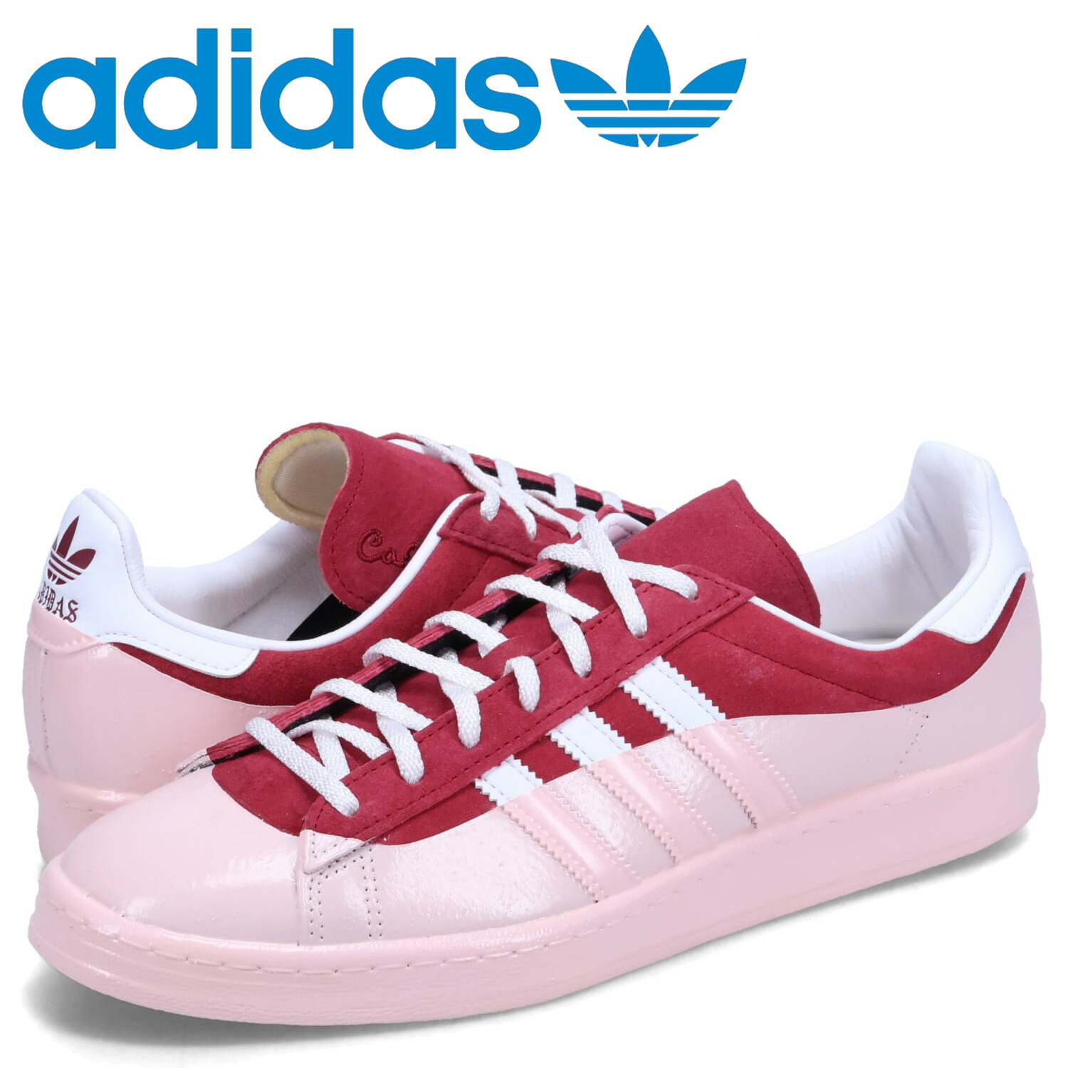 【最大1000円OFFクーポン発行中 7/27 10:59まで!】 アディダス オリジナルス adidas Originals スニーカー キャンパス 80s メンズ カリ デウィット コラボ CAMPUS 80 CALI DEWITT バーガンディー IG3138|スニークオンラインショップ