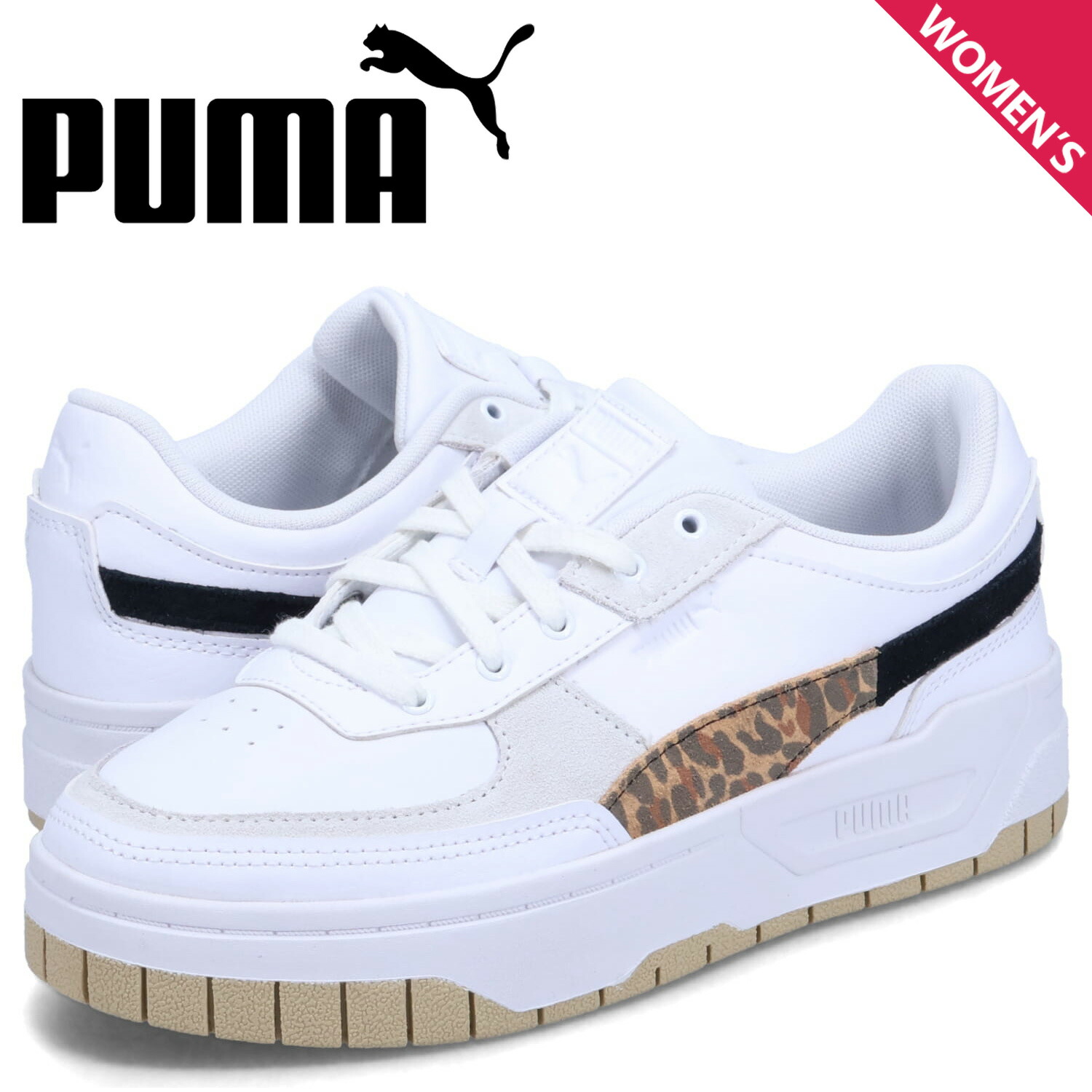 PUMA プーマ スニーカー カリ ドリーム レザー レディース 厚底 CALI DREAM LTH ホワイト 白 392730-08 楽天市場】PUMA プーマ スニーカー カリ ドリーム レザー レディース