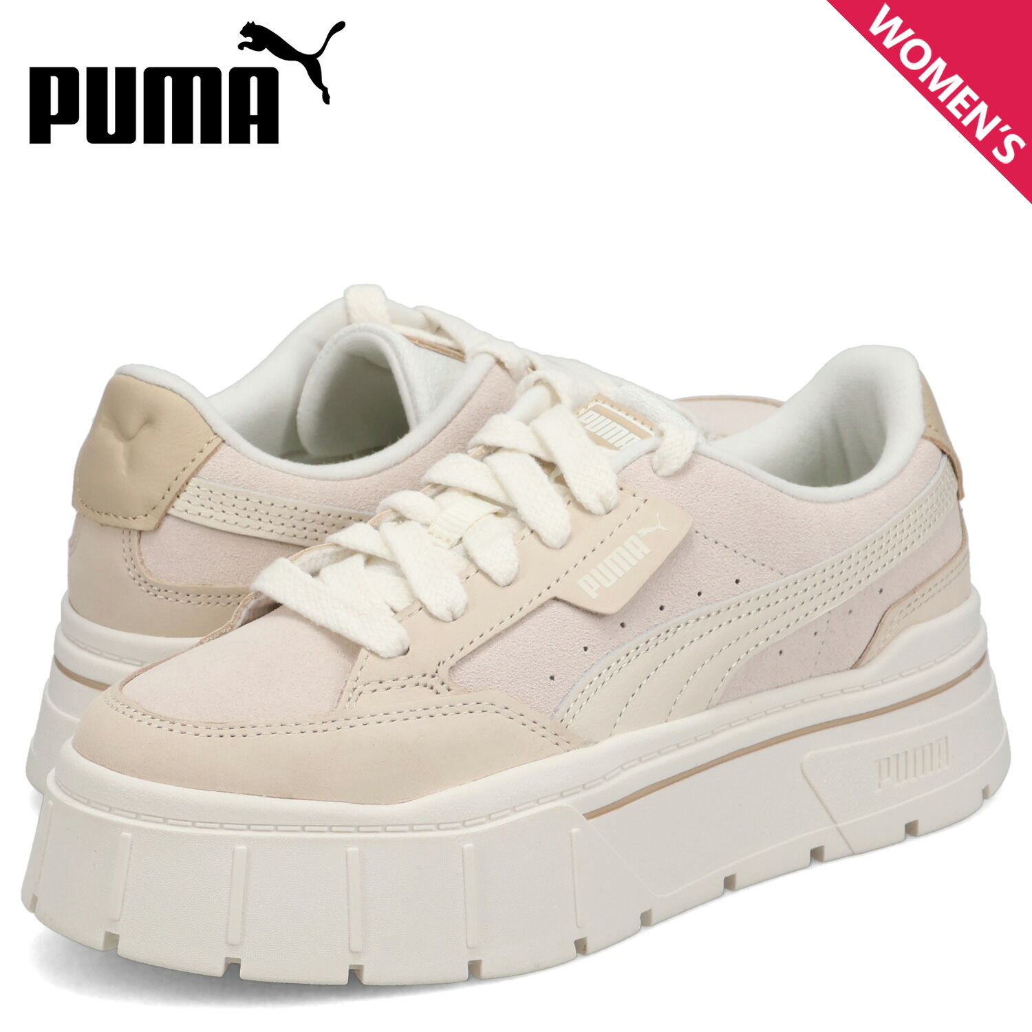 PUMA プーマ スニーカー メイズ スタック セルフラブ ウィメンズ レディース 厚底 MAYZE STACK SELFLOVE WNS ホワイト 白 394752 母の日