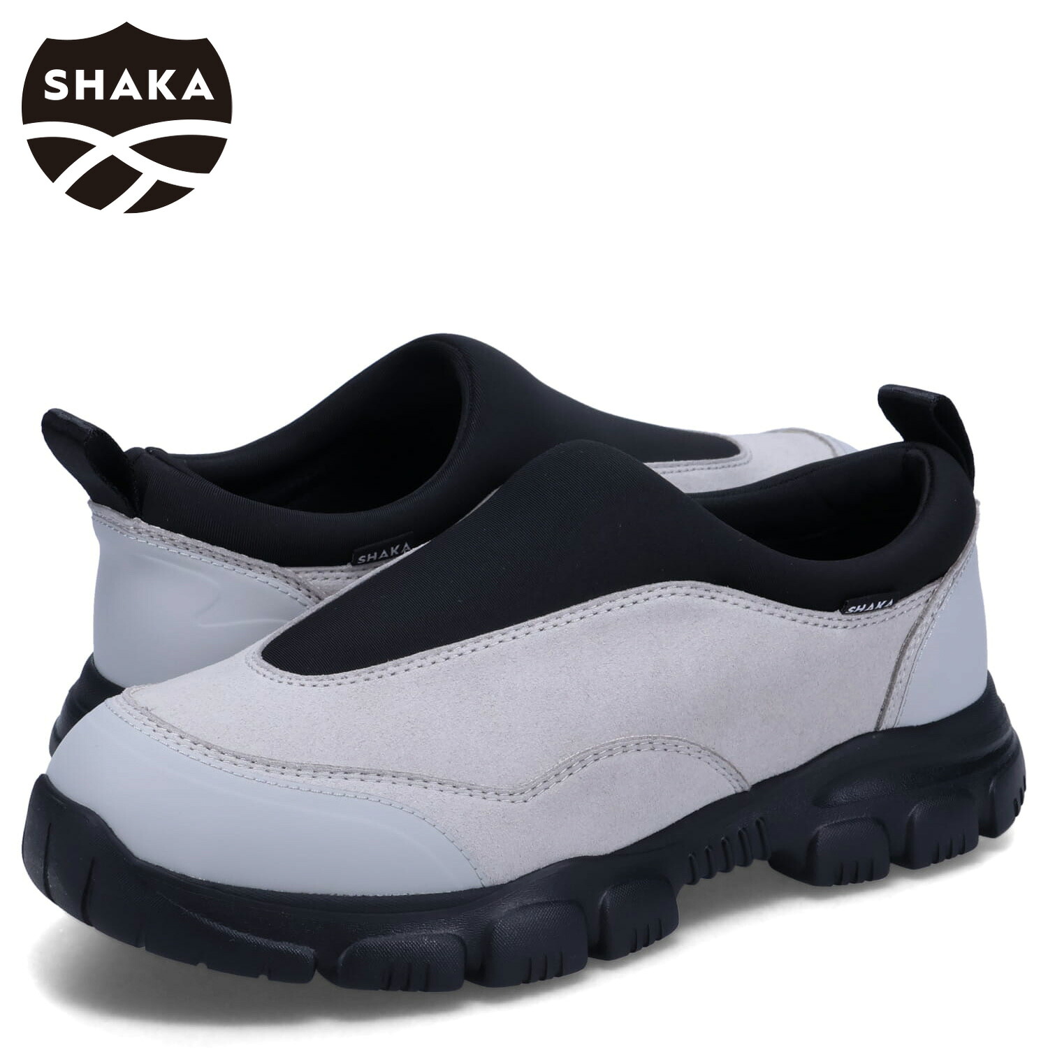 【最大1000円OFFクーポン発行中 7/27 10:59まで!】 SHAKA シャカ スリッポン シューズ トレック スリップオン モック AT メンズ TREK SLIP ON MOC AT グレー SK-256|スニークオンラインショップ