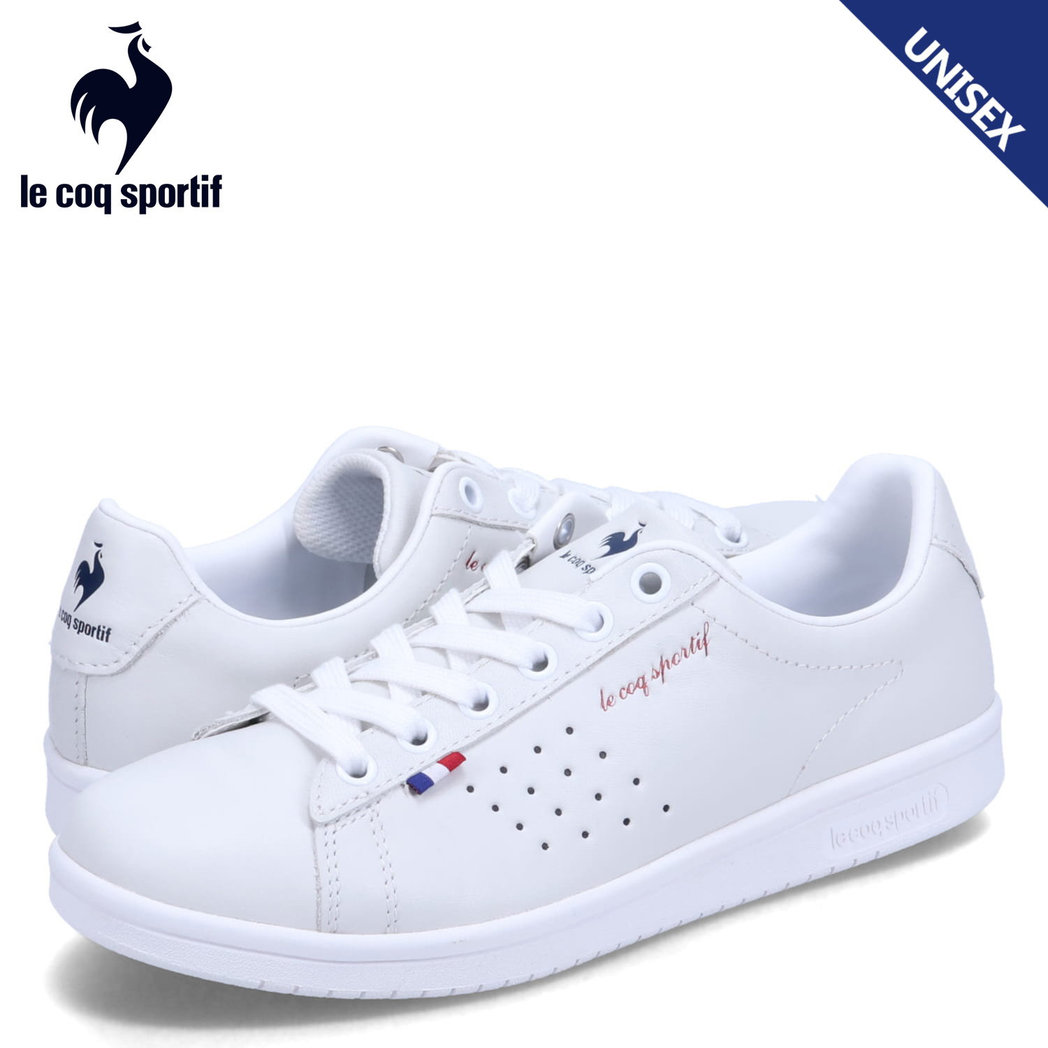 【最大1000円OFFクーポン発行中 7/27 10:59まで!】 ルコック スポルティフ le coq sportif スニーカー ラ ローラン ECCOレザー レイン メンズ レディース 防水 軽量 LA ROLAND ECL R ホワイト 白 QL1XJC20WH|スニークオンラインショップ