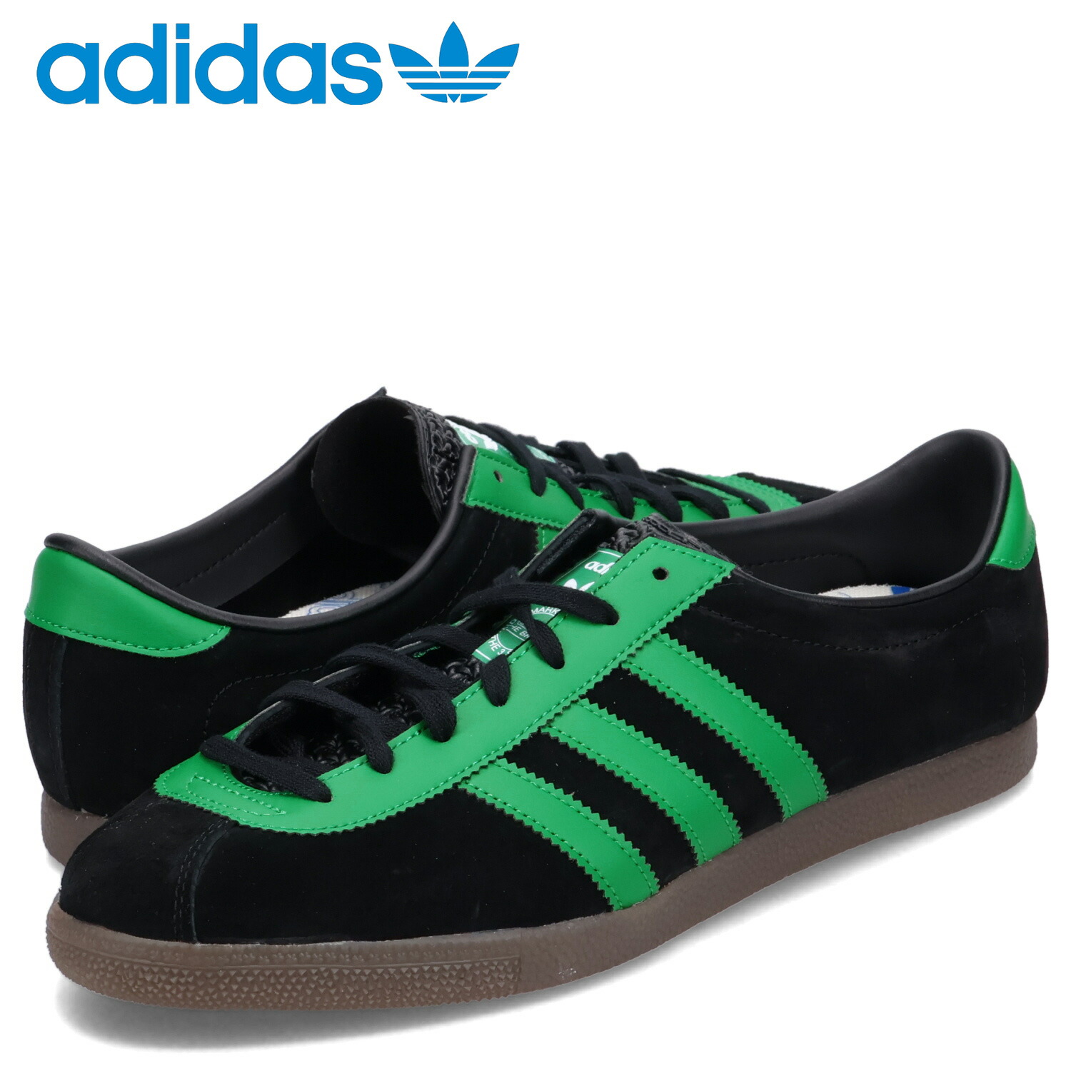 スニーカー adidas london black green IE0826 Adidas London Shoes Originals Sneakers Core Black/Green /Gum