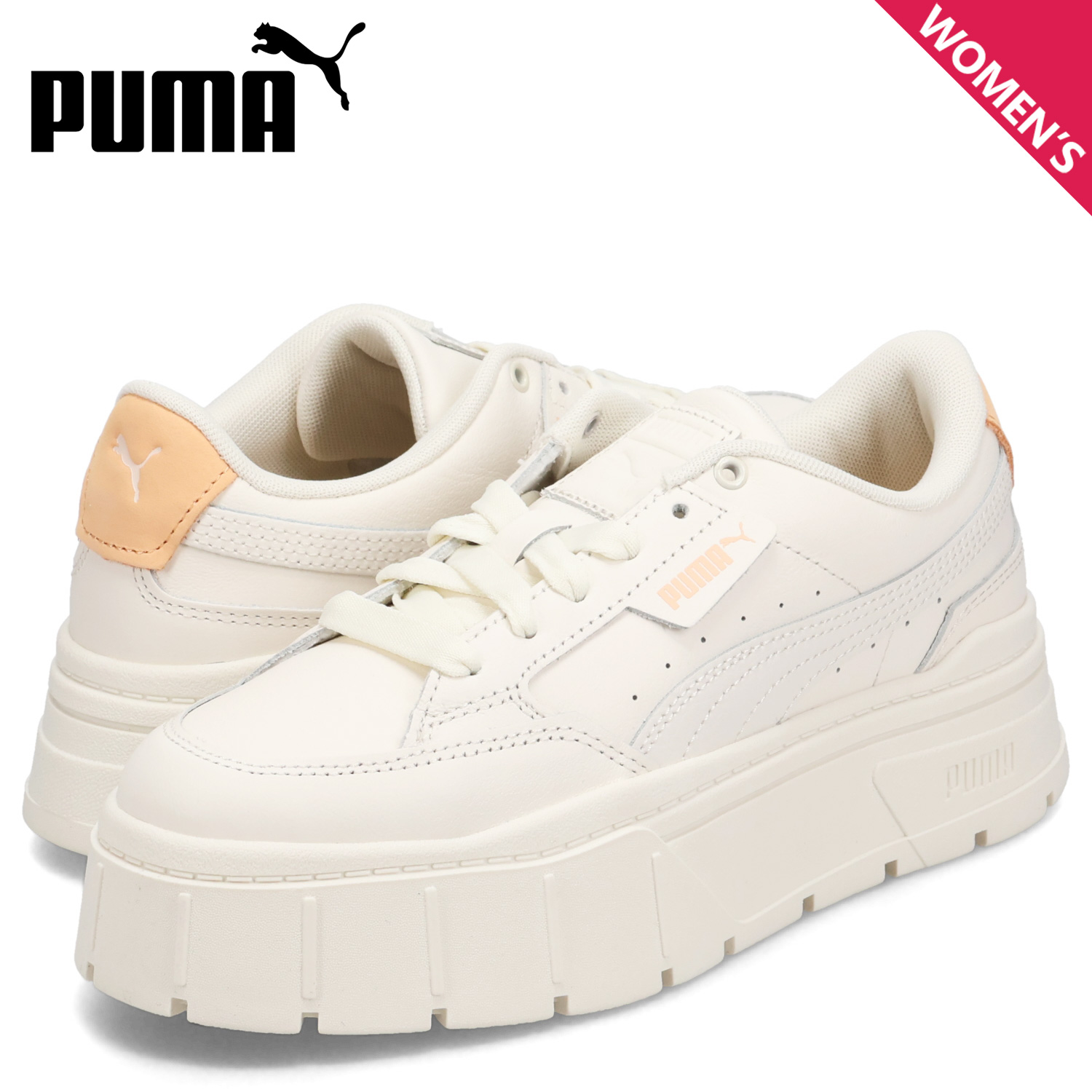 セ*ナ様 PUMA　厚底スニーカー　アイボリー PUMA プーマ スニーカー トリニティ 厚底 アイボリー/ホワイト