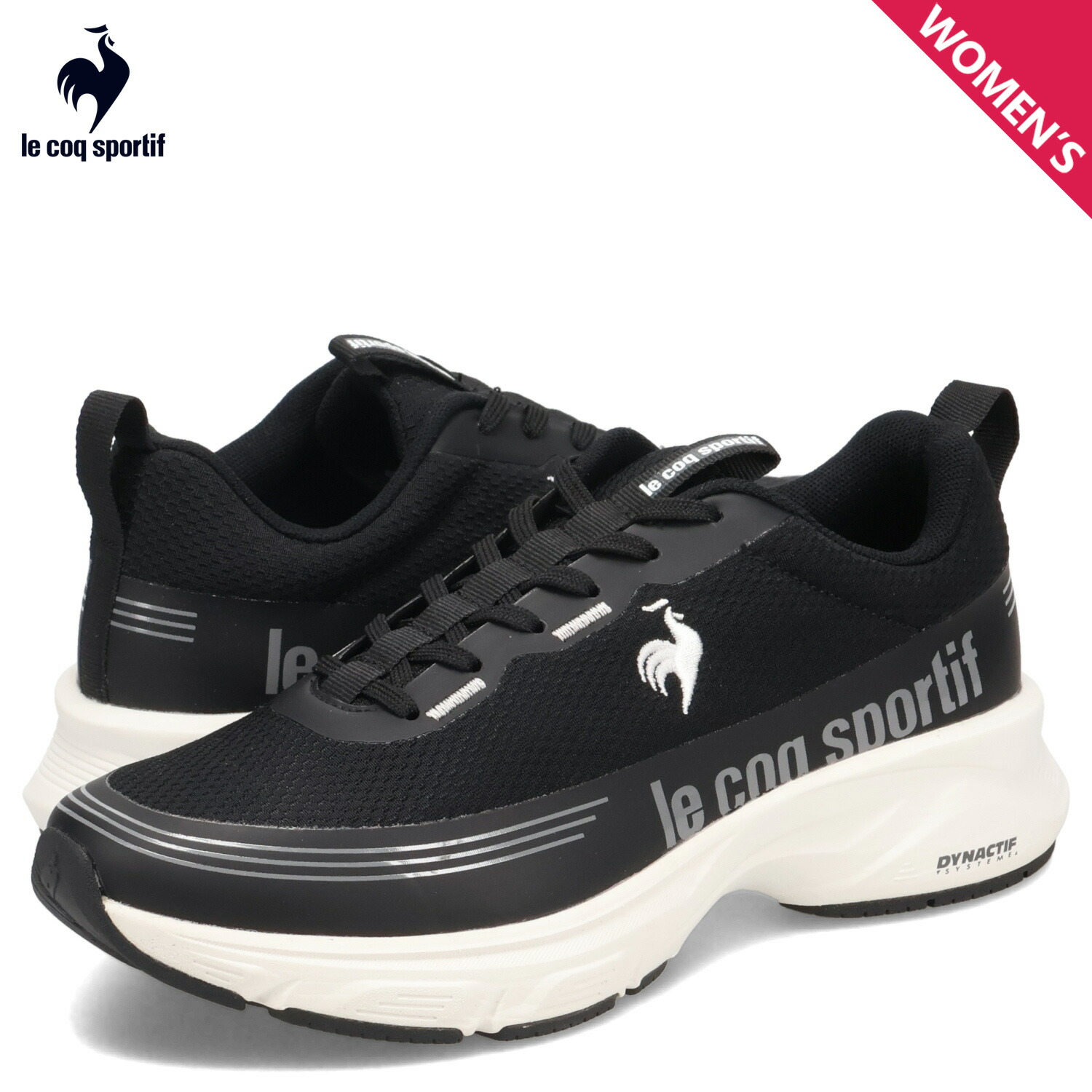 ルコック スポルティフ le coq sportif スニーカー LCS R ボルドー レディース 軽量 LCS R BORDEAUX ブラック 黒 LU4FSN55UZ 母の日