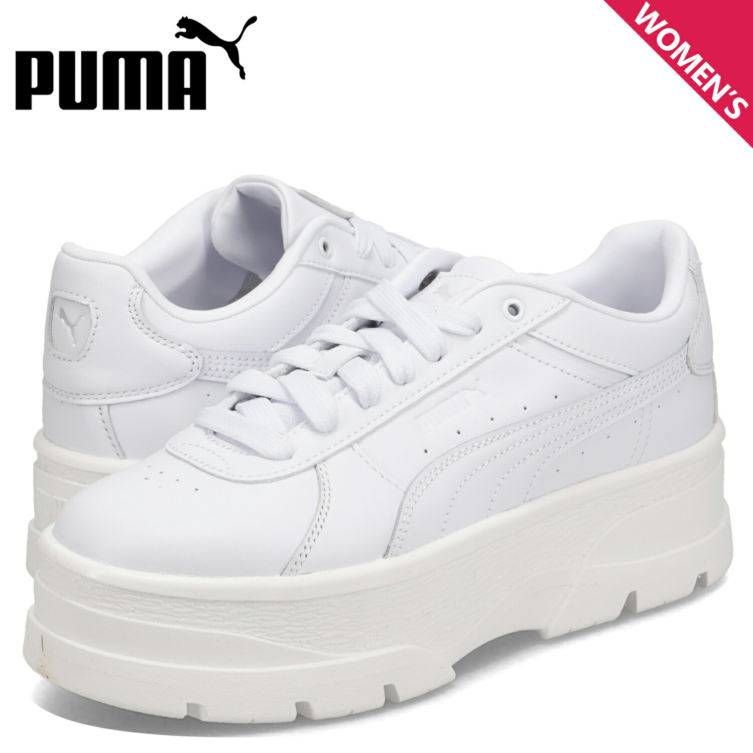 PUMA プーマ スニーカー リヴォ レディース 厚底 RIVO WMNS ホワイト 白 397731 母の日