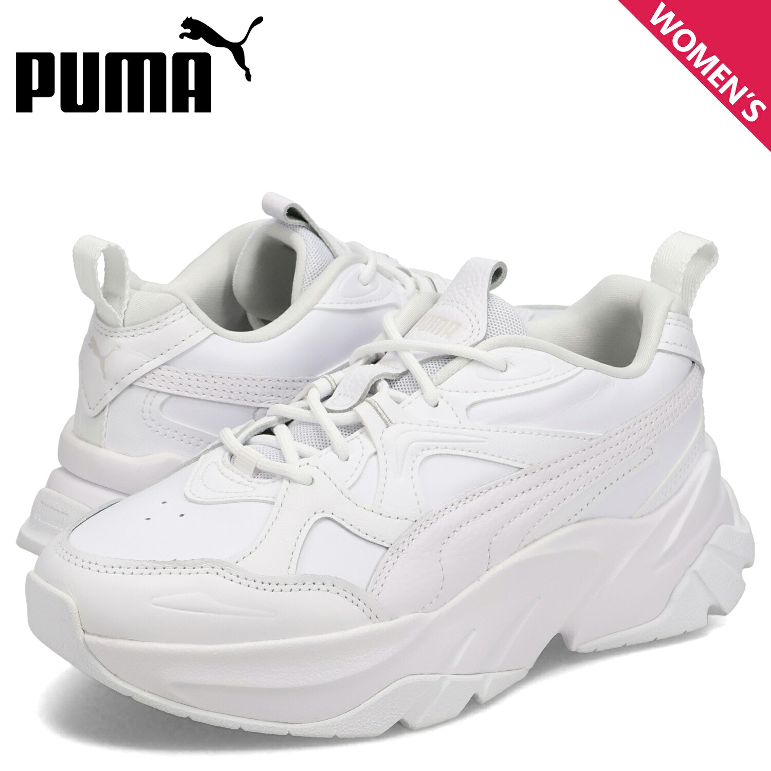 PUMA プーマ スニーカー ソフィール レザー ウィメンズ レディース SOPHYR LEATHER WMNS ホワイト 白 398555 母の日