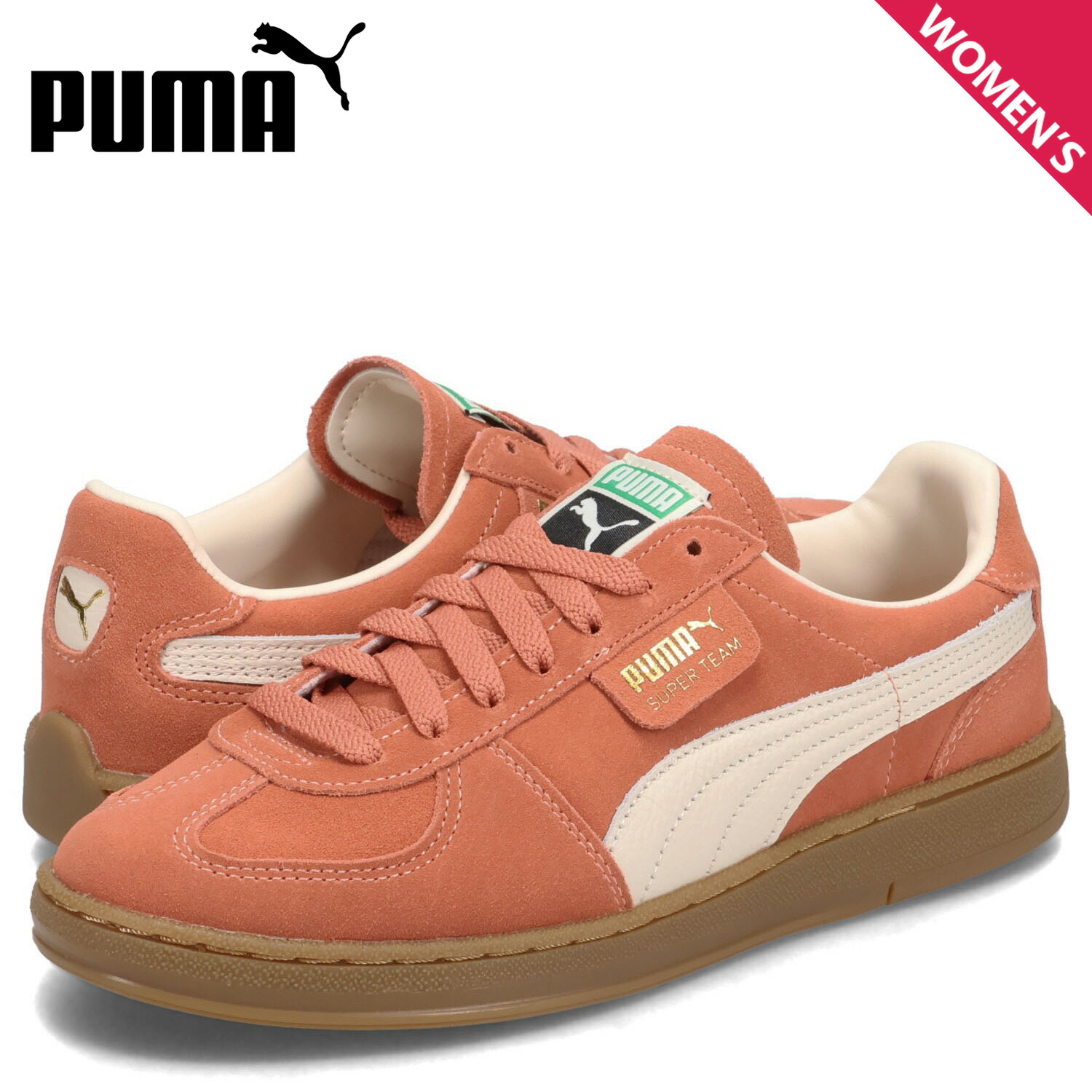 PUMA プーマ スニーカー スーパーチーム SD レディース SUPER TEAM SD ピンク 398528-03｜スニークオンラインショップ