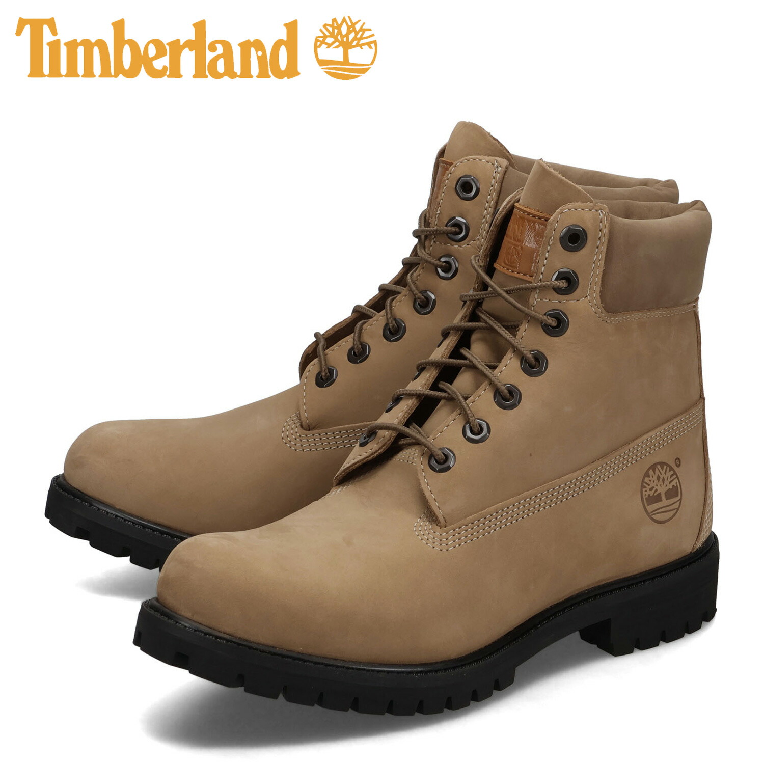 Timberland ワークブーツ ベージュ バームプルーファー 2点 楽天市場】【30%OFF】Timberland 6 INCH Premium WP(ミディアム