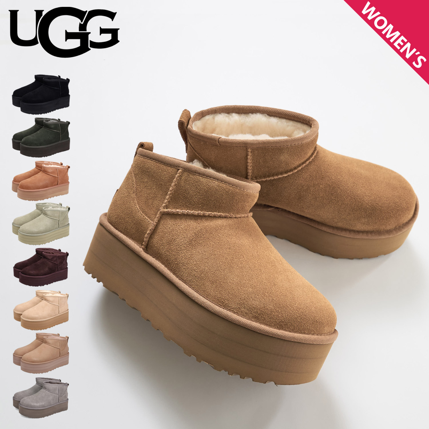 未使用　美品　アグ UGG ウィメンズ クラシック コージー ブーティー ugg-w1122558_2.jpg