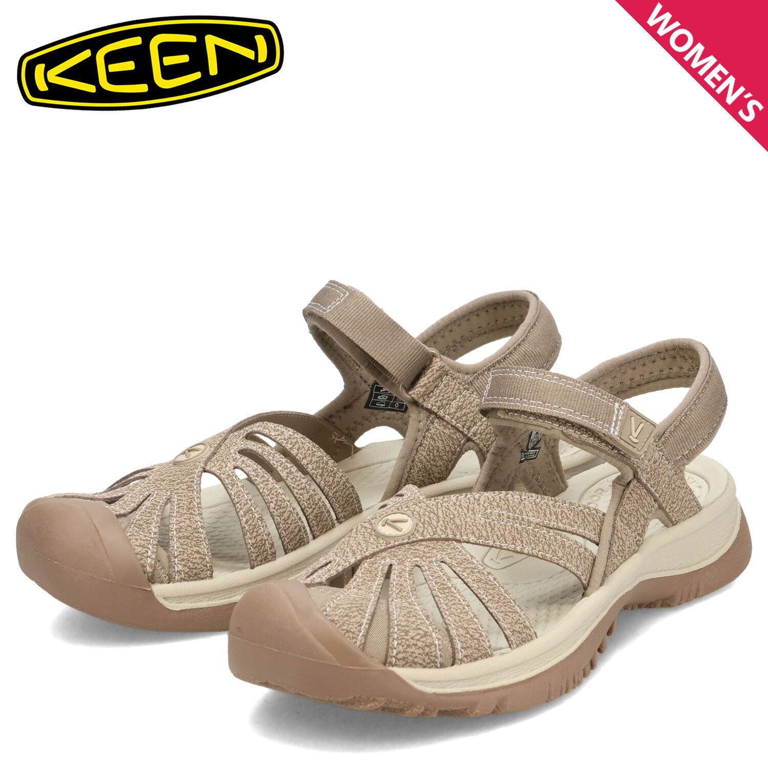 【最大1000円OFFクーポン発行中 7/27 10:59まで!】 KEEN キーン サンダル ストラップサンダル ローズ レディース ROSE SANDAL ブラウン 1016729|スニークオンラインショップ