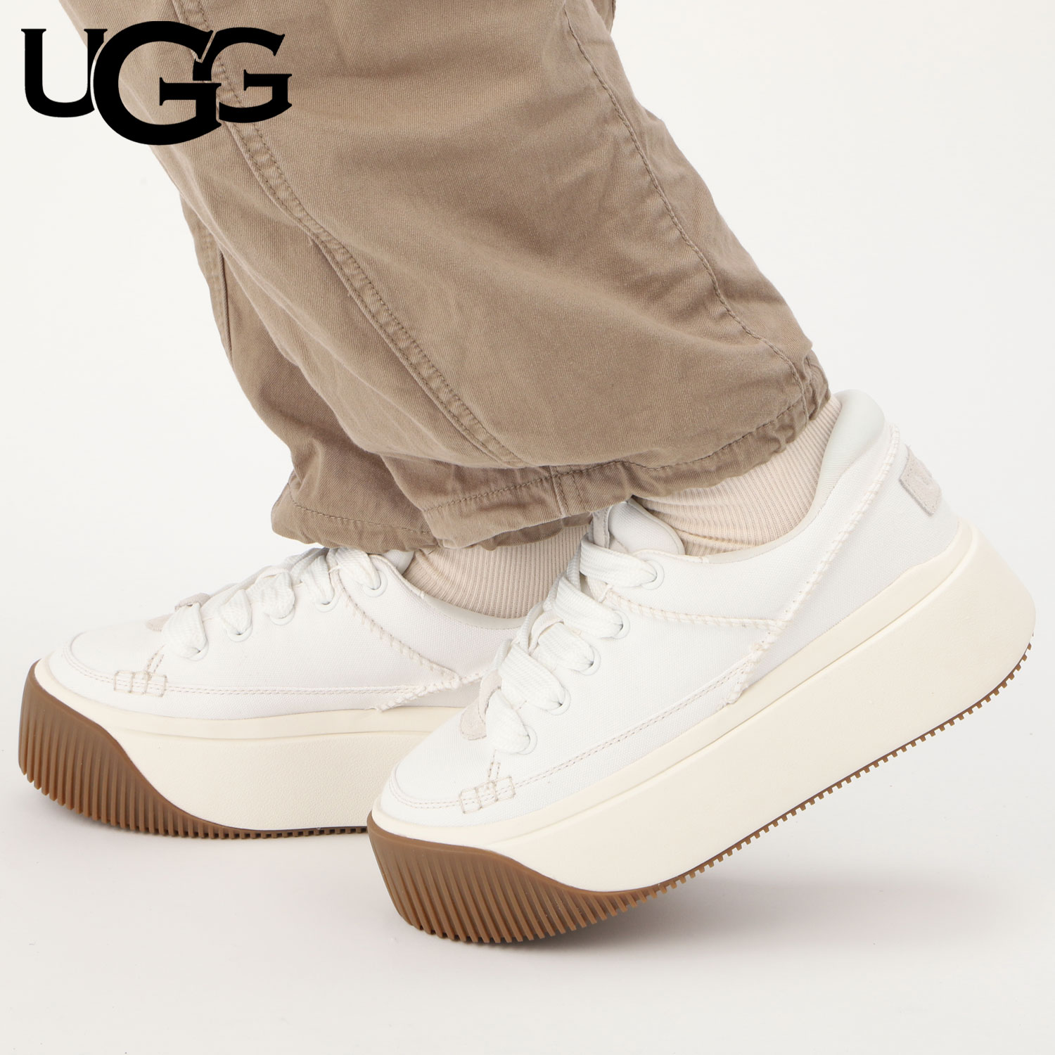 楽天市場】UGG アグ スニーカー 厚底 EZ-Duzzit Lace 1152717