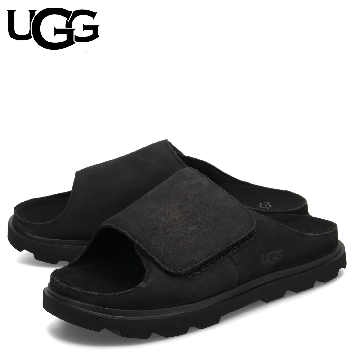 UGG アグ サンダル スライドサンダル ソラノ メンズ SOLANO SLIDE ブラック 黒 1167651画像
