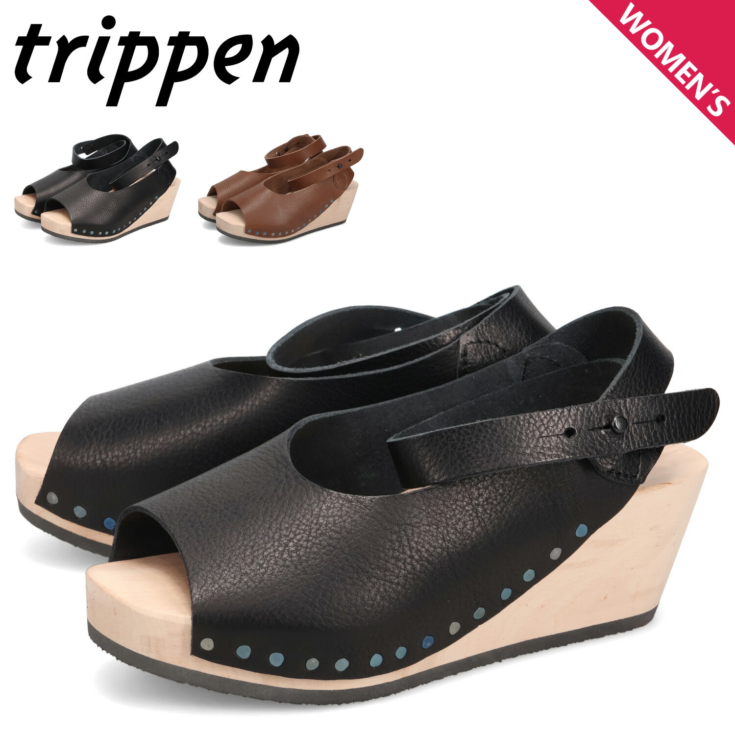 trippen トリッペン ツイスト レザー ウッドサンダル　本革　24 楽天市場】○trippen 【トリッペン】 全3色 ウッドソール