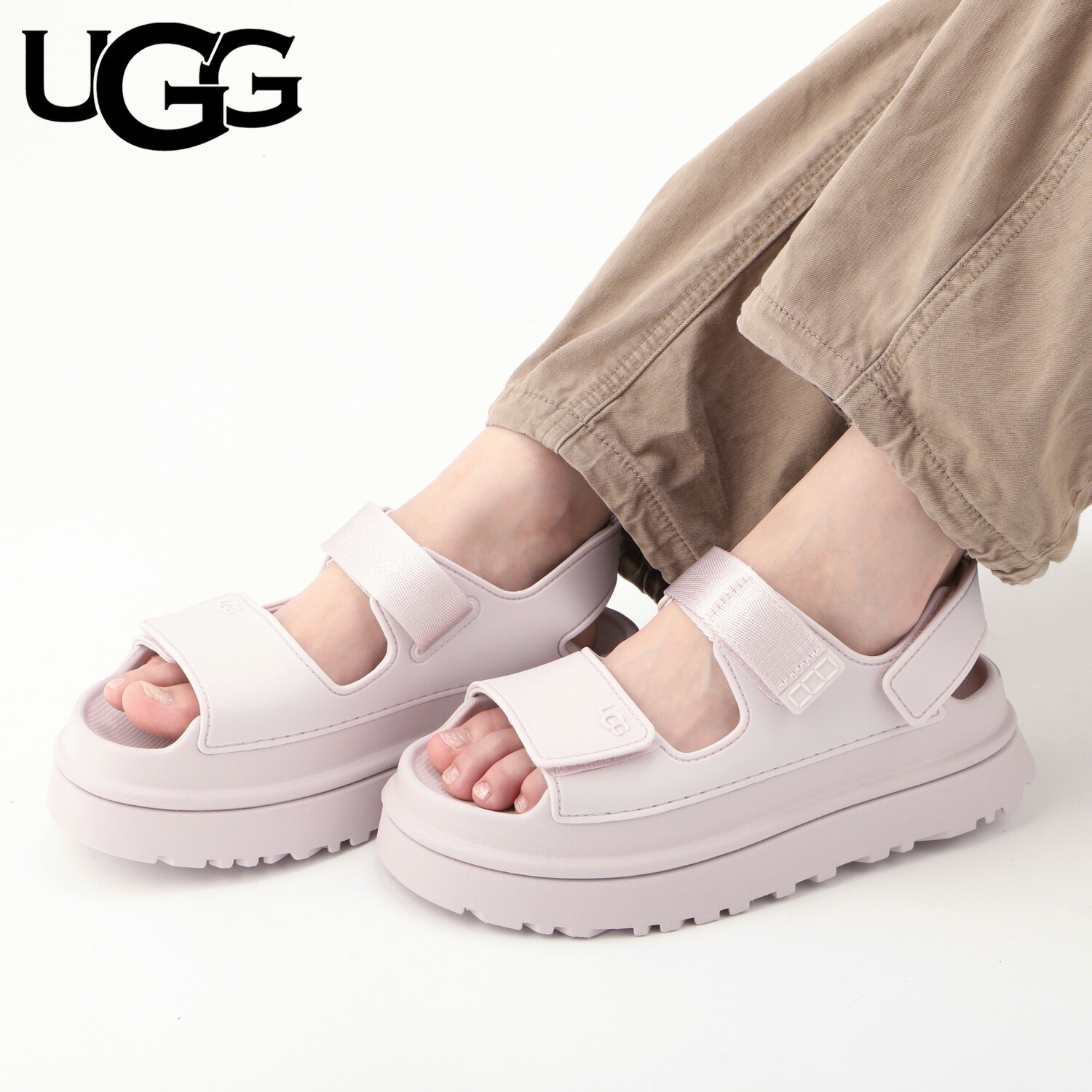 junko 　UGG スポーツサンダル ブラック/ピンク 5.5 セール】アグ UGG UGG サンダル W CALLIE 1152697 ヌバック