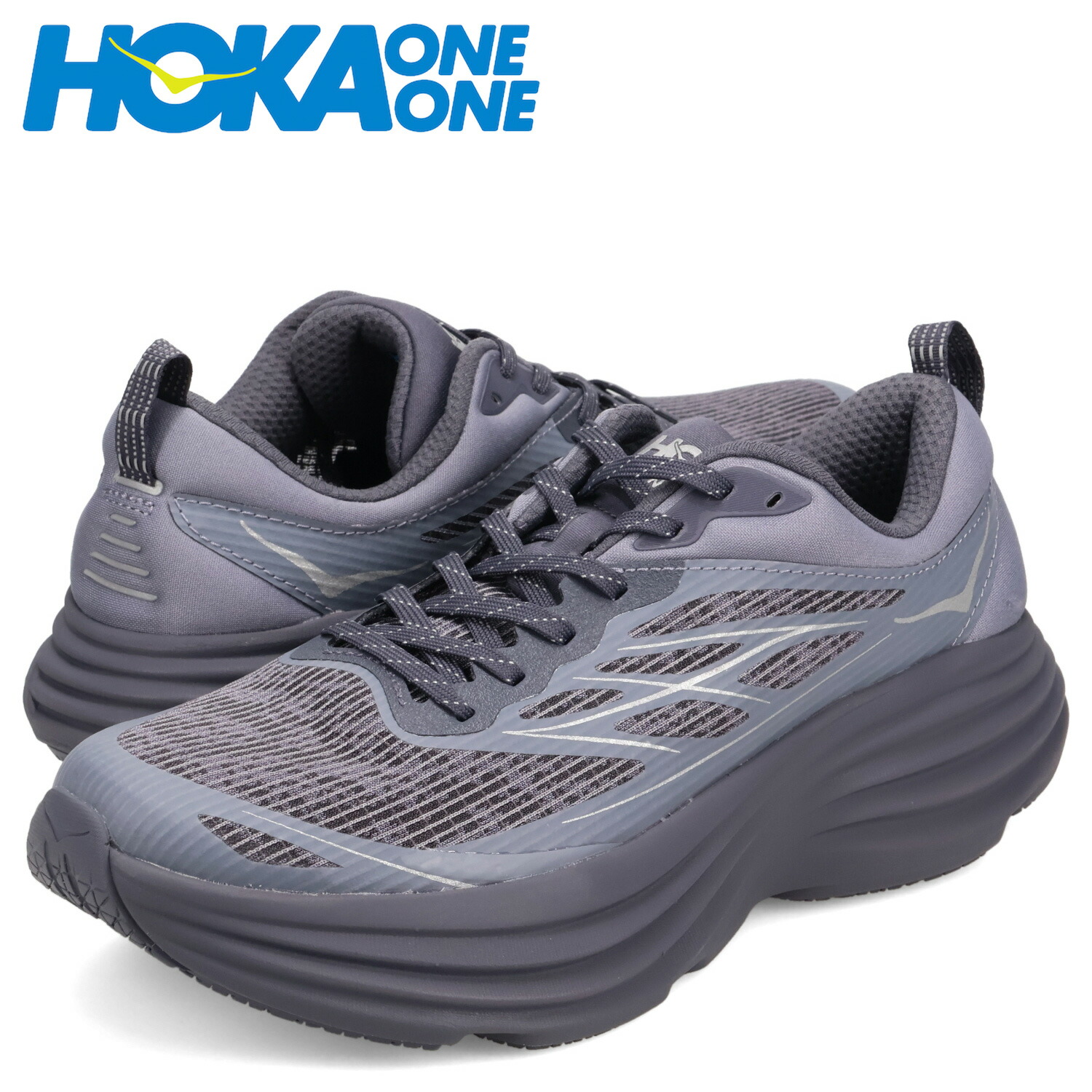 【最大1000円OFFクーポン発行中 7/27 10:59まで！】 ホカオネオネ HOKA ONE ONE スニーカー ボンダイ 8 TS ケイジド メンズ BONDI 8 TS CAGED グレー 1155391-CYG｜スニークオンラインショップ 14,553円