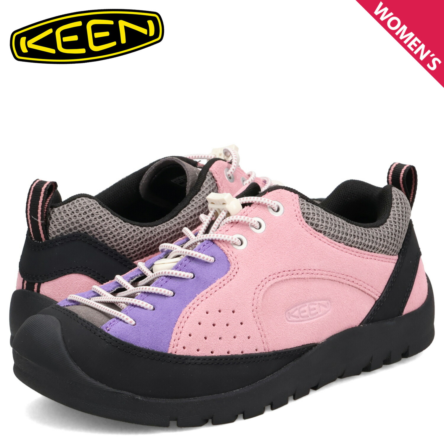 【最大1000円OFFクーポン発行中 7/27 10:59まで！】 KEEN キーン ジャスパー スニーカー ロックス エスピー レディース JASPER ROCKS SP ピンク 1031348｜スニークオンラインショップ
