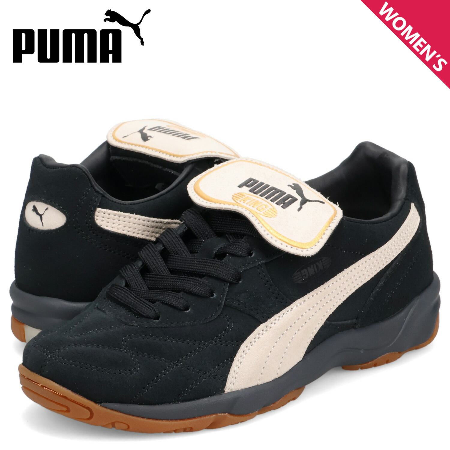 PUMA プーマ キング インドア ザ ネヴァーウォーン VI スニーカー レディース KING INDOOR THE NEVERWORN VI ブラック 黒 402965 母の日