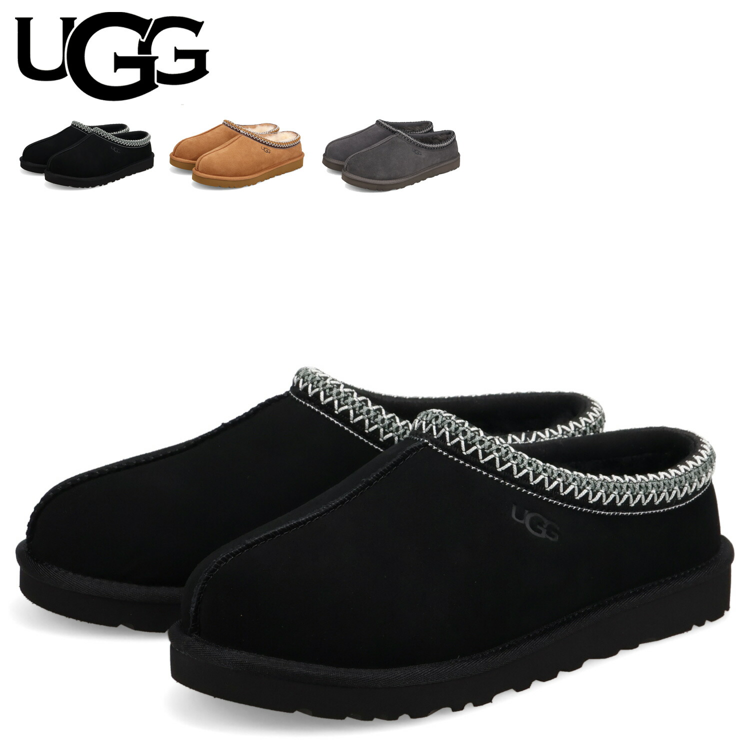 【最大1000円OFFクーポン発行中 4/12 23:59まで！】 UGG アグ スリッポン スリッパ タスマン II メンズ 超軽量 TASMAN II ブラック ブラウン ダーク グレー 黒 1174671 【正規品】 11,250円