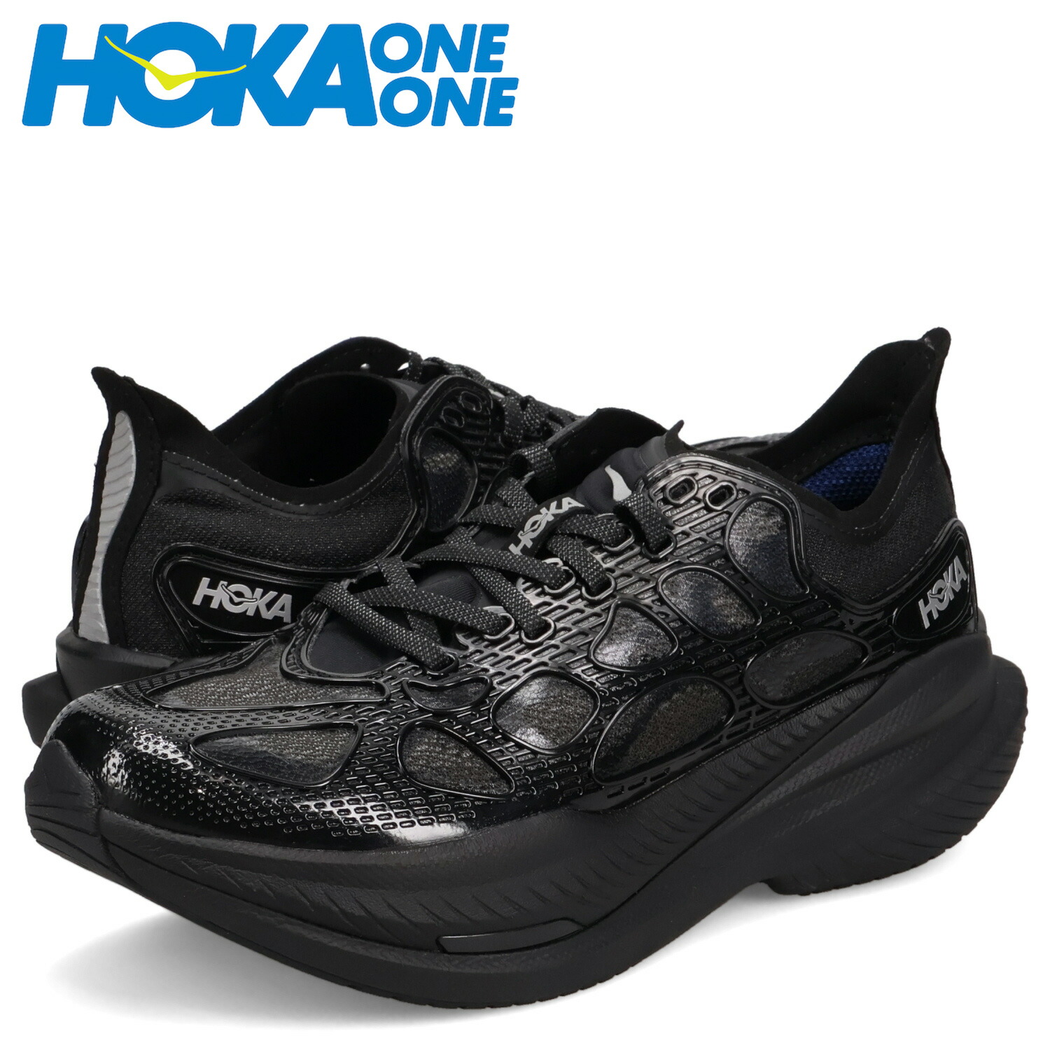 ホカオネオネ HOKA ONE ONE スニーカー マッハ X ケージド メンズ MACH X CAGED ブラック 黒 1168932-BMD