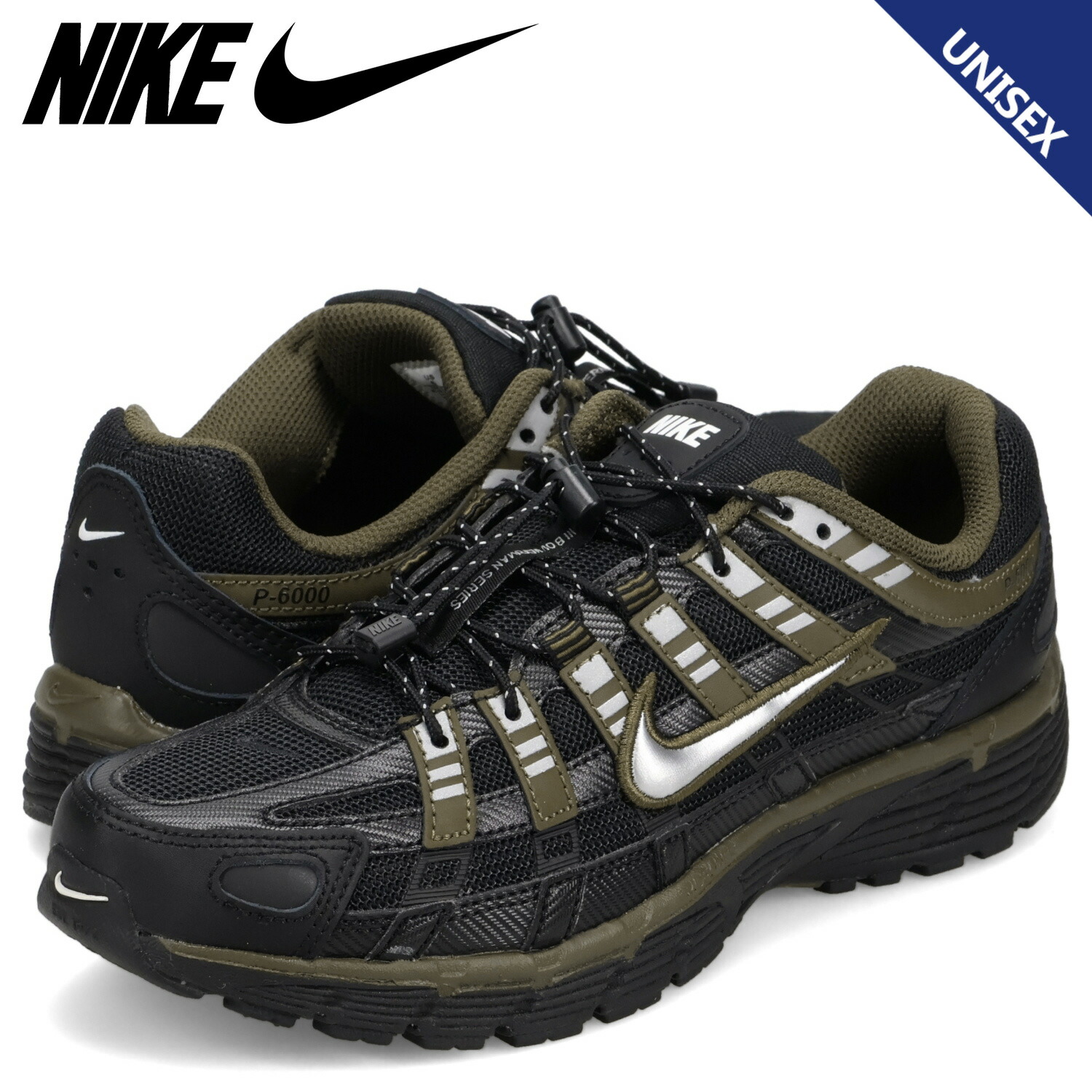 【最大1000円OFFクーポン発行中 7/27 10:59まで!】 NIKE P-6000 ナイキ スニーカー メンズ レディース ブラック 黒 IQ0298-010|スニークオンラインショップ