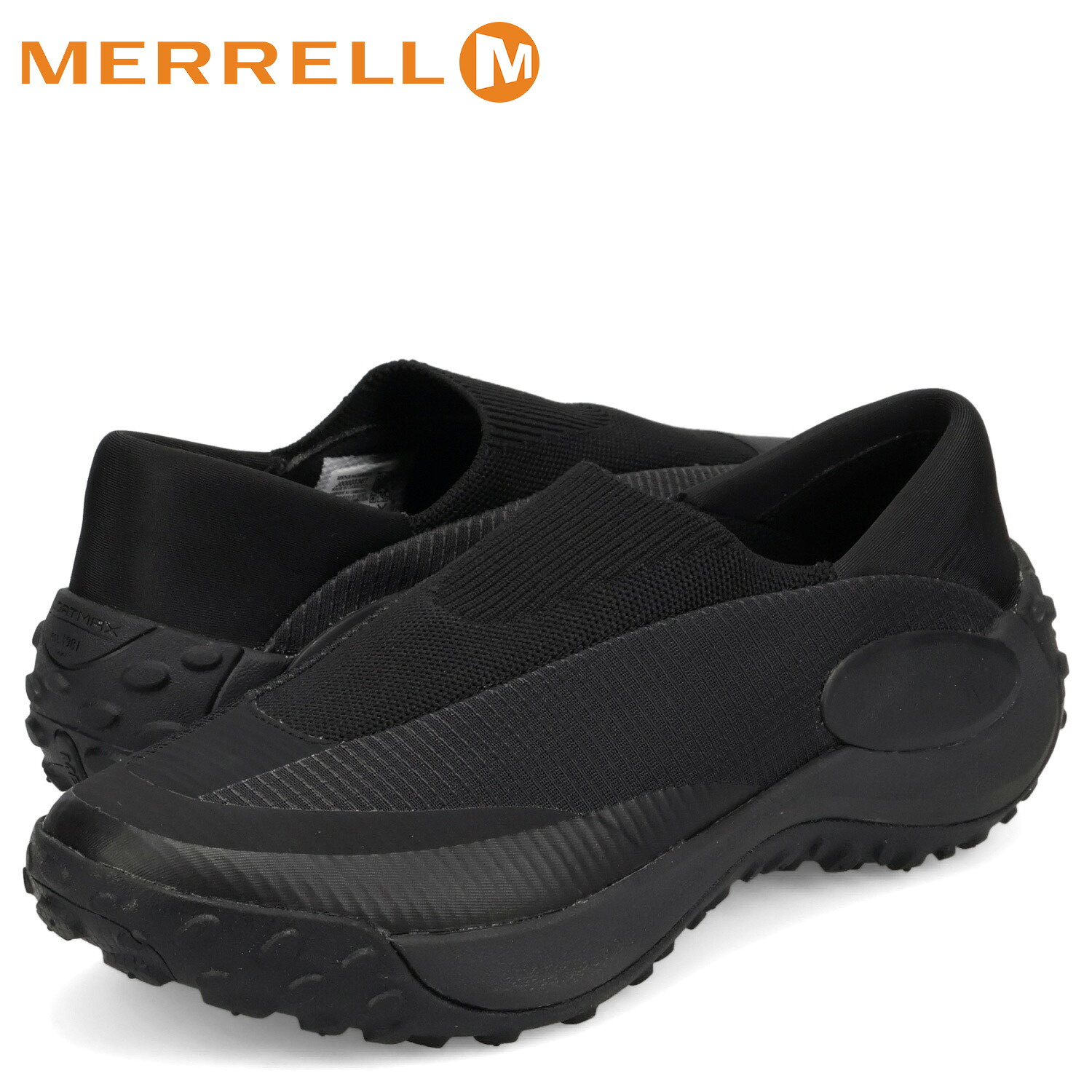 【最大1000円OFFクーポン発行中 4/12 23:59まで！】 メレル MERRELL スニーカー スリッポン 靴 ジャングル トレック モック メンズ JUNGLE TREK MOC ブラック M00003367