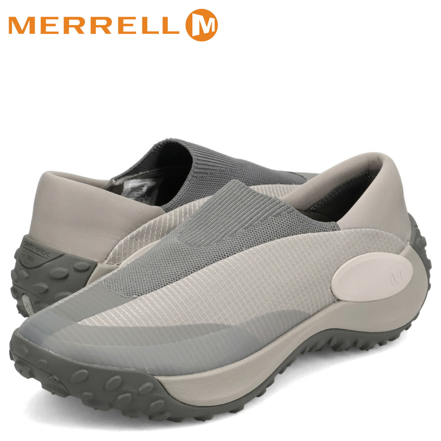 【最大1000円OFFクーポン発行中 4/12 23:59まで！】 メレル MERRELL スニーカー スリッポン 靴 ジャングル トレック モック メンズ JUNGLE TREK MOC グレー M00003369