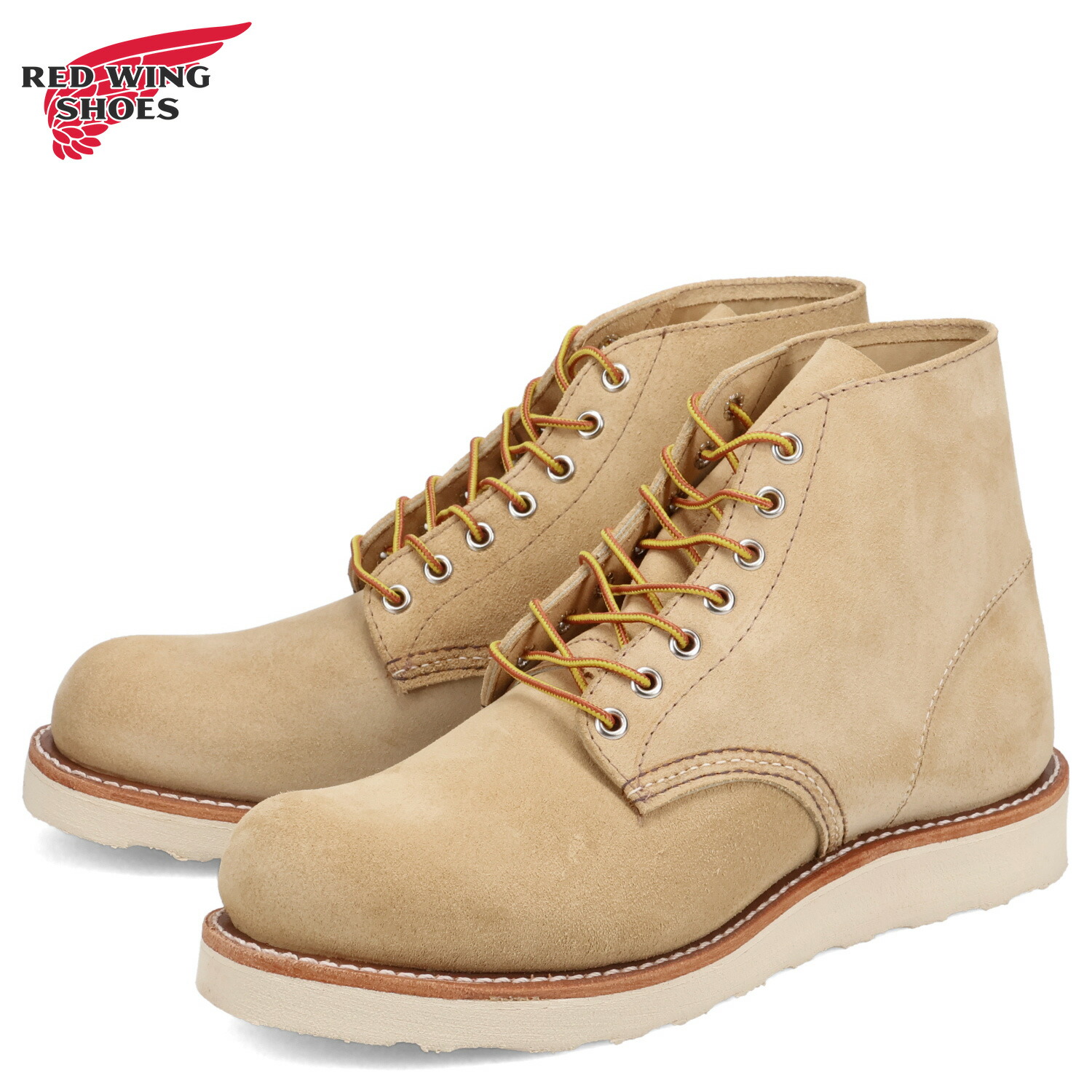 レッドウィング RED WING 6インチ クラシックラウンド ブーツ メンズ Dワイズ 6 INCH CLASSIC ROUND ベージュ 8167