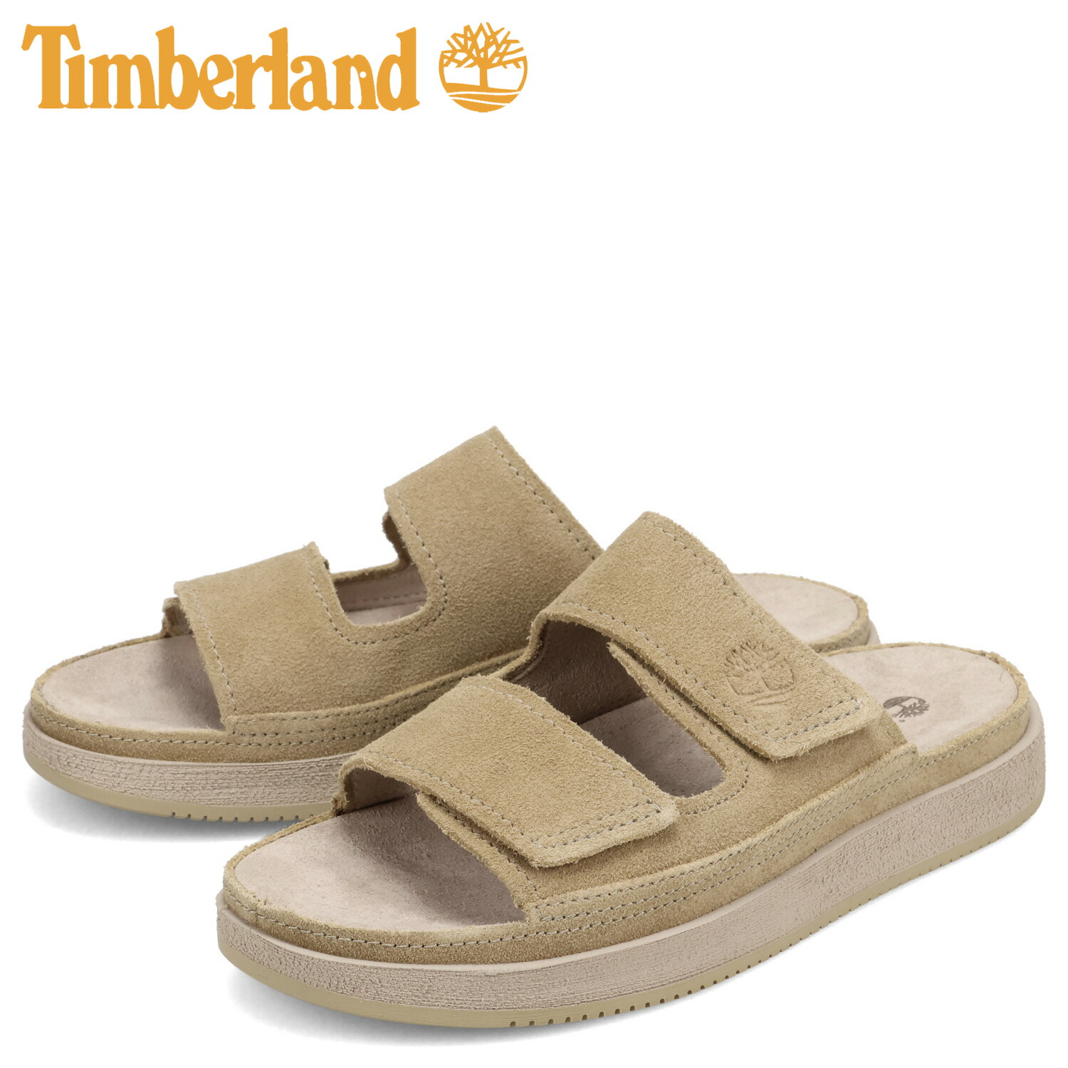 ティンバーランド Timberland サンダル スライドサンダル メンズ 本革 CASCO COVE SLIDE ベージュ A2755