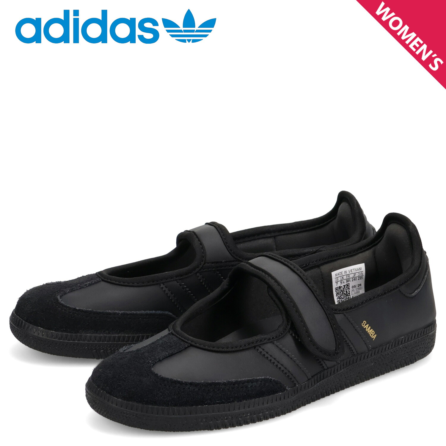 【最大1000円OFFクーポン発行中 7/27 10:59まで!】 アディダス オリジナルス adidas Originals スニーカー サンバ ジェーン レディース SAMBA JANE ブラック 黒 LA0968|スニークオンラインショップ