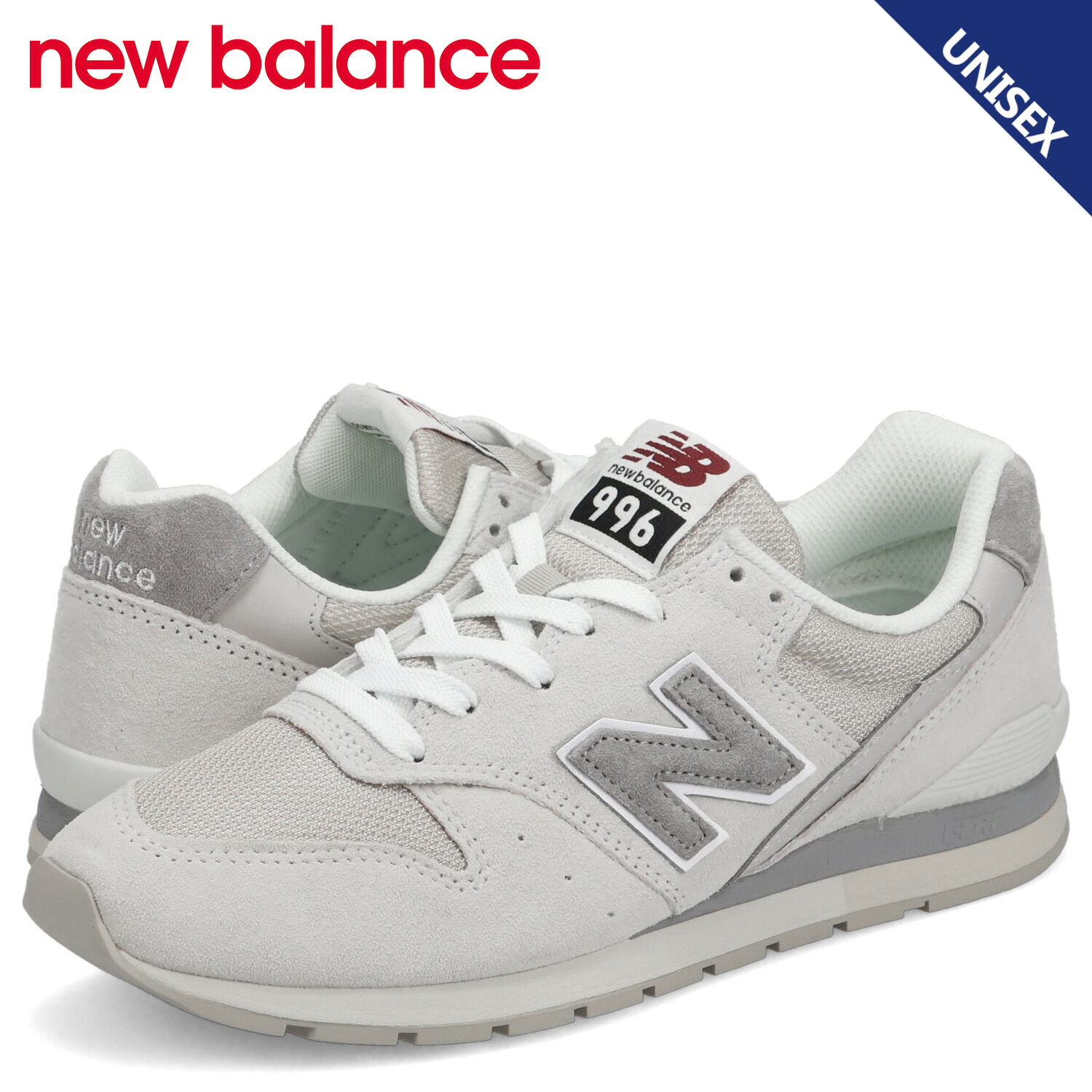 ニューバランス new balance 996 V2 スニーカー メンズ レディース Dワイズ アイボリー U9962YG｜スニークオンラインショップ