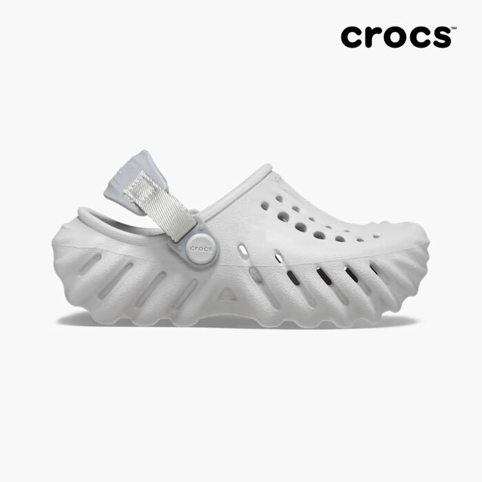 りょん Crocs 卡駱馳Sports克駱格Echo 波波大童-石板灰色/七彩色208190